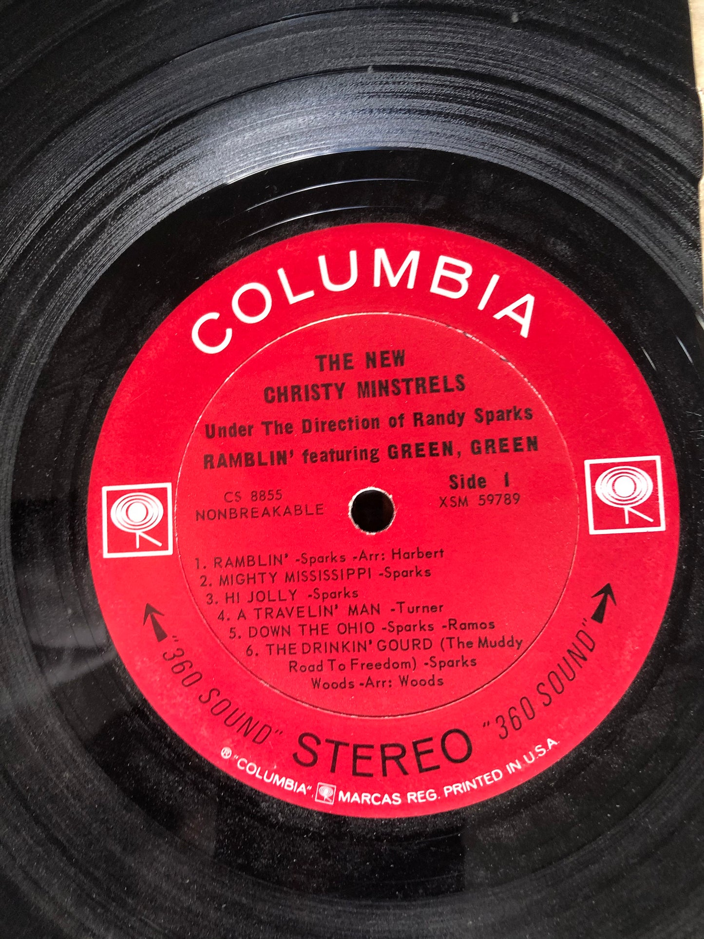 1963 Columbia The New Christy Minstrels Under the Direction of Randy Sparks - Ramblin LP Record Album Vinyl
