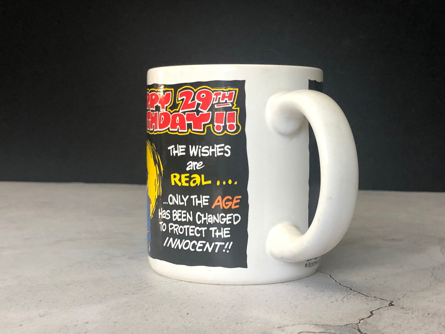 Contenova B29 Collection Coffee Mug, "Happy 29th Birthday!!"