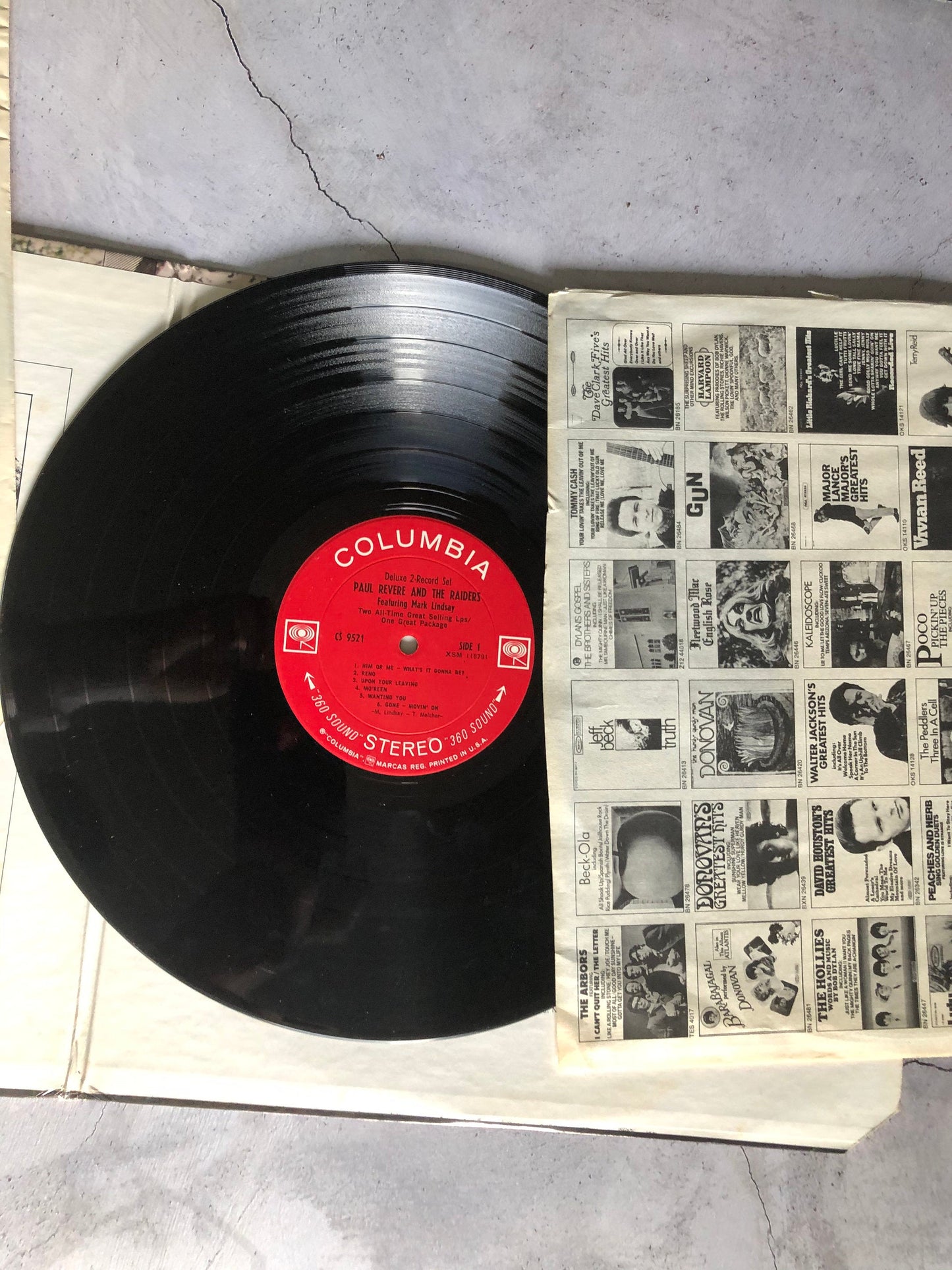1969 Columbia Paul Revere & The Raiders Featuring Mark Lindsay - Two all-Time Great Selling LP's/One Great Package LP Record Album Vinyl