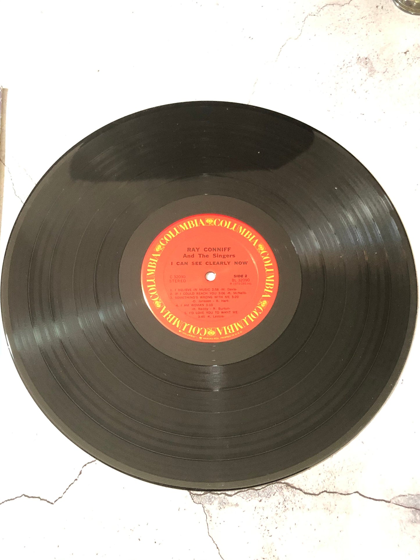1973 Columbia Ray Conniff. I Can See Clearly Now Vinyl LP Record Album Vinyl