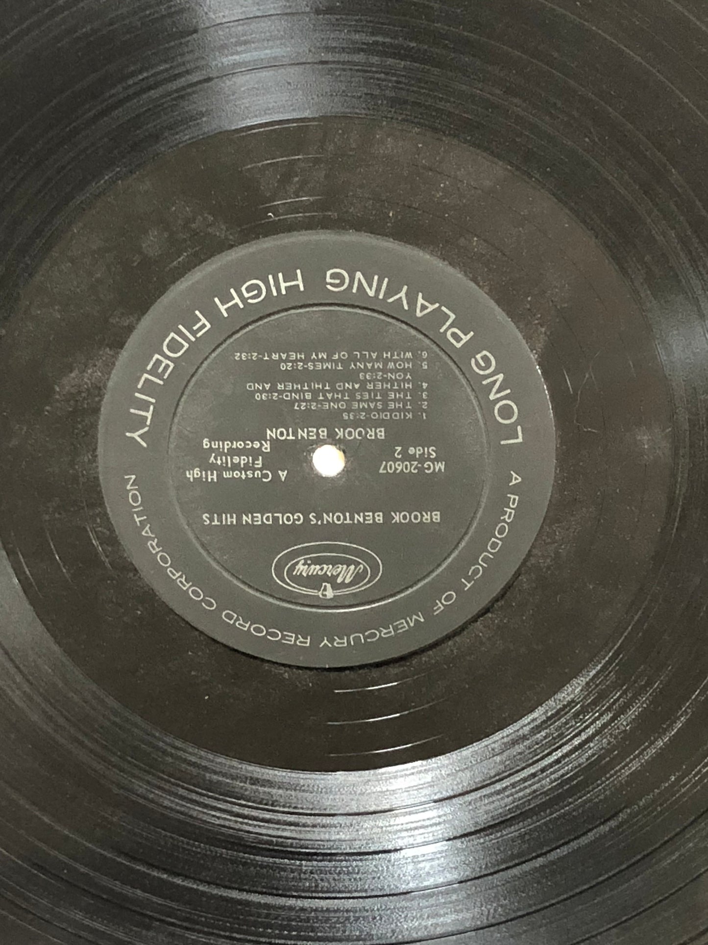 1961 Mercury Brook Benton Golden Hits LP Record Album Vinyl