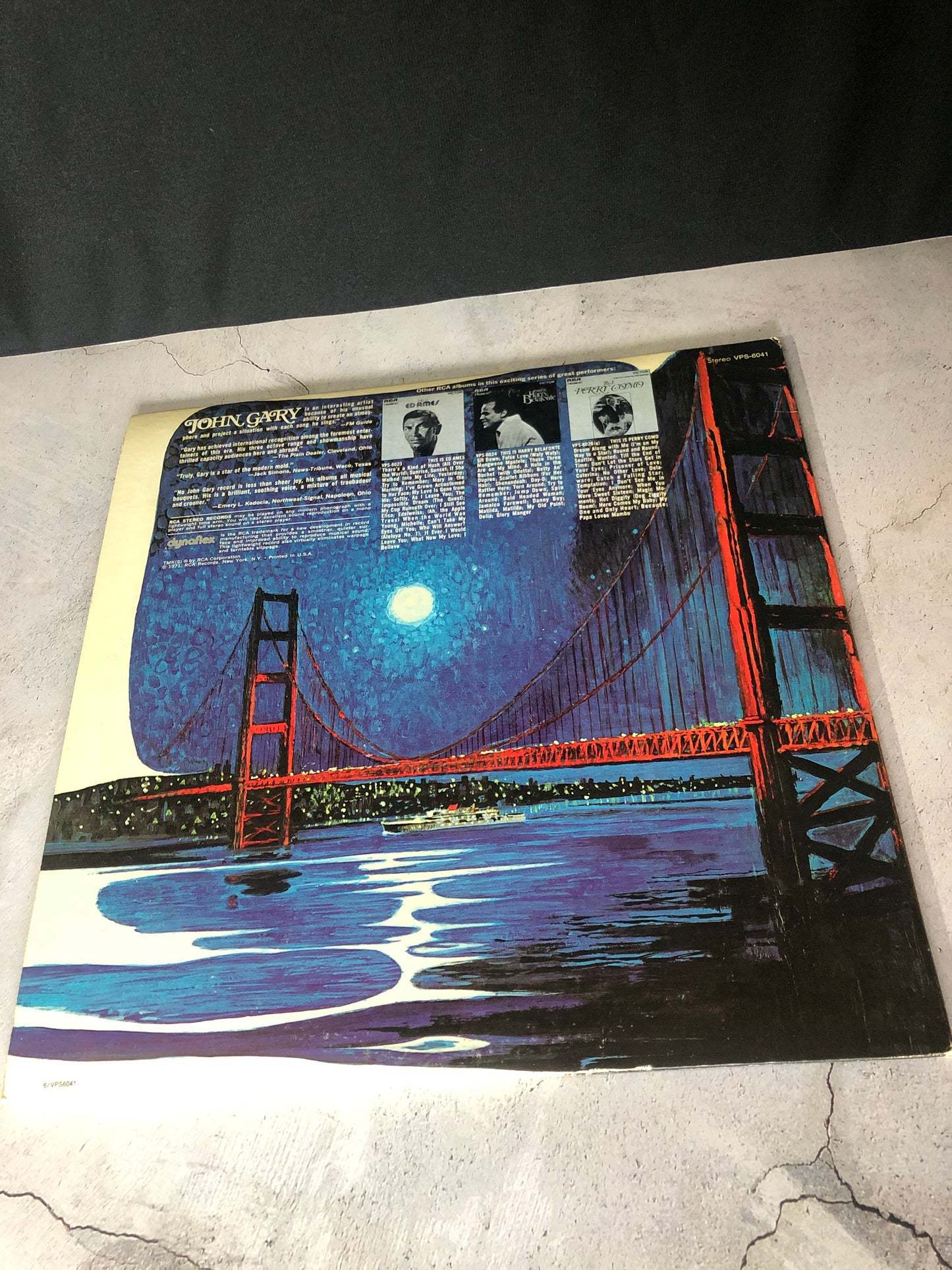 1971 RCA Victor John Gary This Is John Gary LP Record Album Vinyl