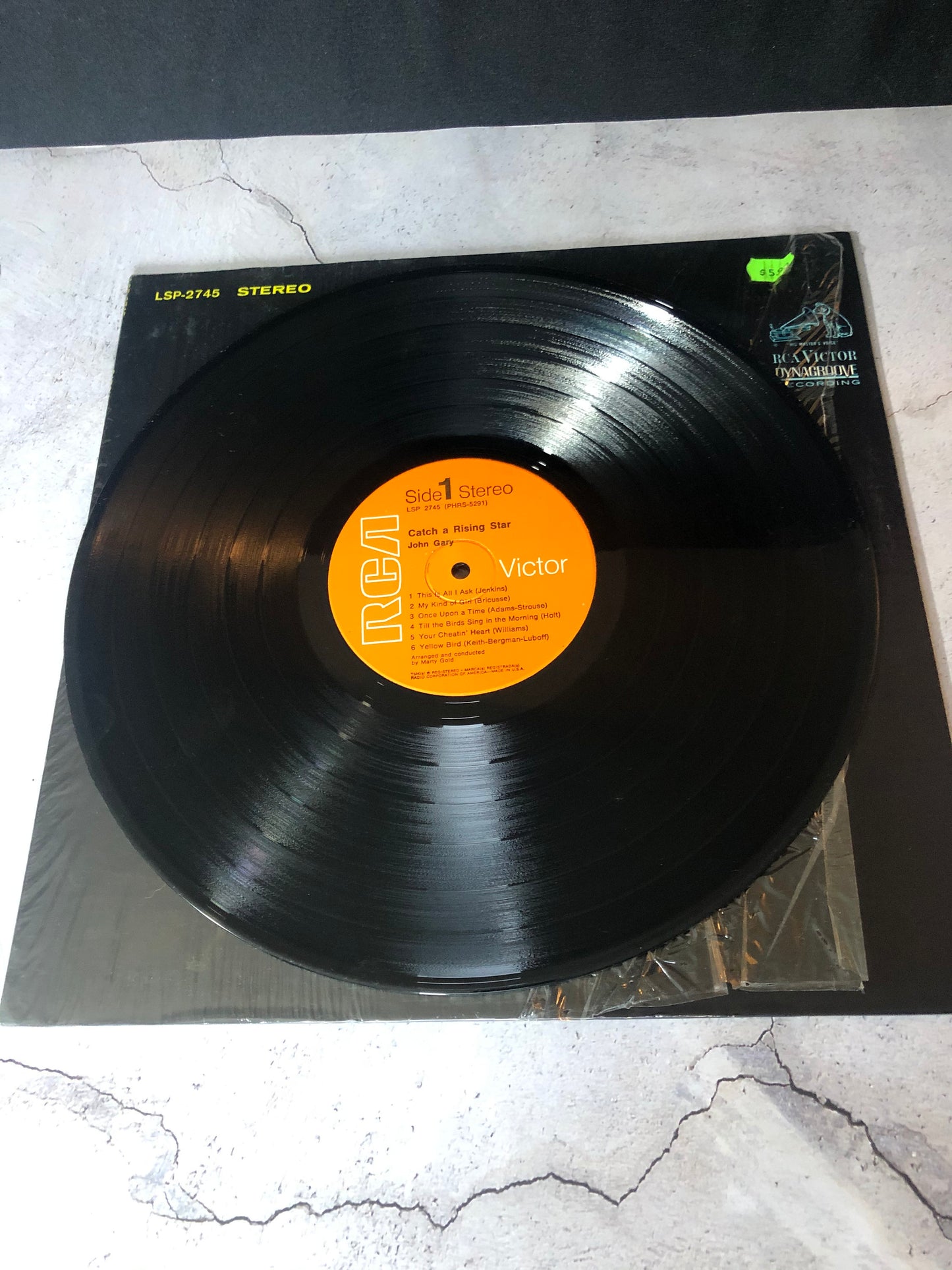 1963 RCA Victor Dyngroove Recording John Gary Catch A Rising Star Vinyl LP Record Album Vinyl