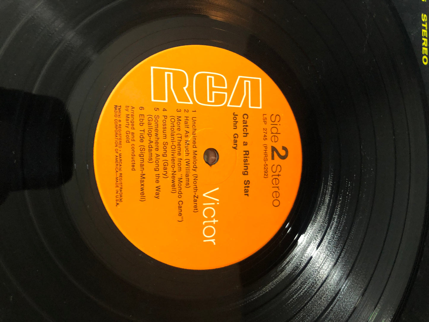 1963 RCA Victor Dyngroove Recording John Gary Catch A Rising Star Vinyl LP Record Album Vinyl