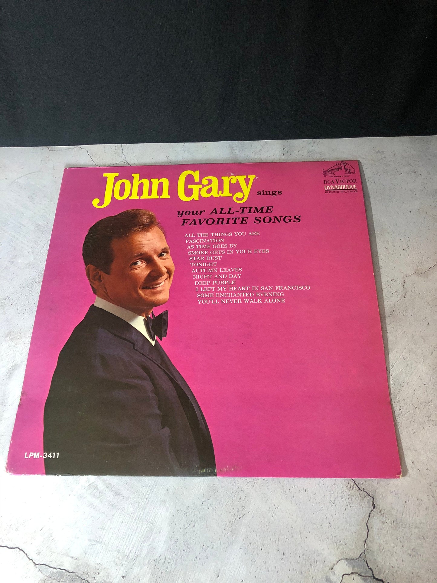 1965 RCA Victor Dynagroove Recordings John Gary Sings All-Time Favorite Songs Record Album Vinyl