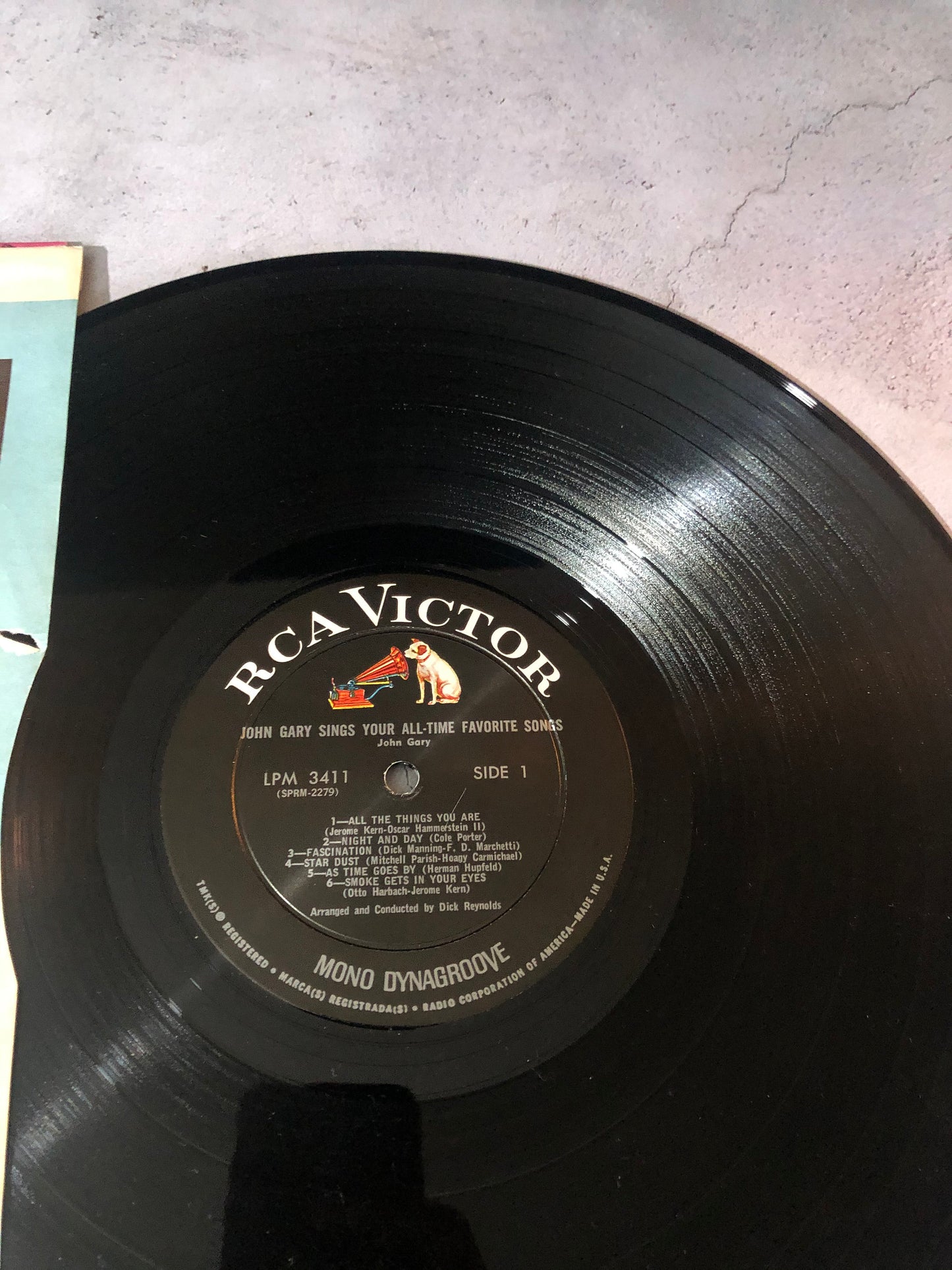 1965 RCA Victor Dynagroove Recordings John Gary Sings All-Time Favorite Songs Record Album Vinyl
