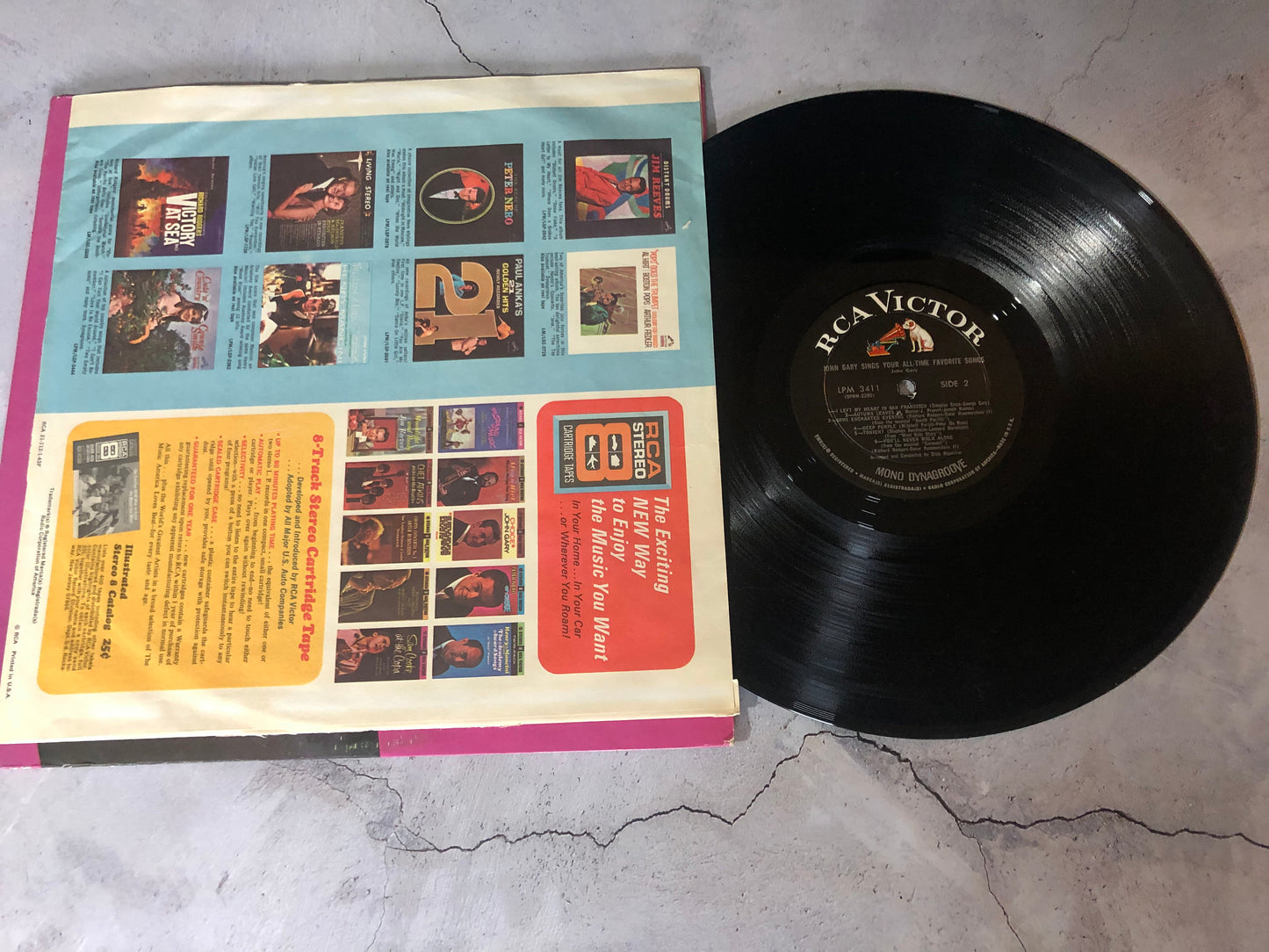 1965 RCA Victor Dynagroove Recordings John Gary Sings All-Time Favorite Songs Record Album Vinyl