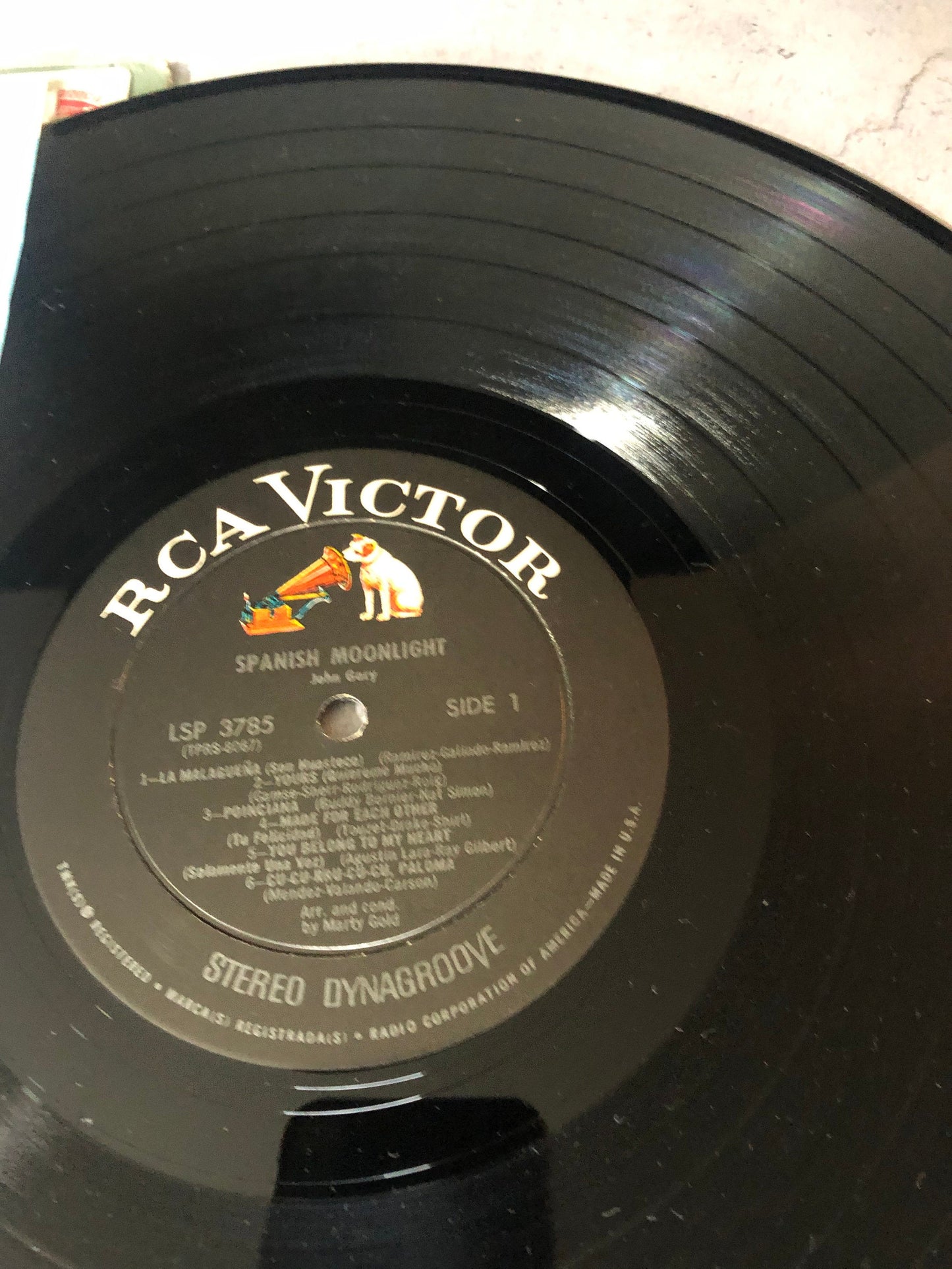 1967 RCA Victor Dynagroove Recordings John Gary Spanish Moonlight Vinyl LP Record Album Vinyl