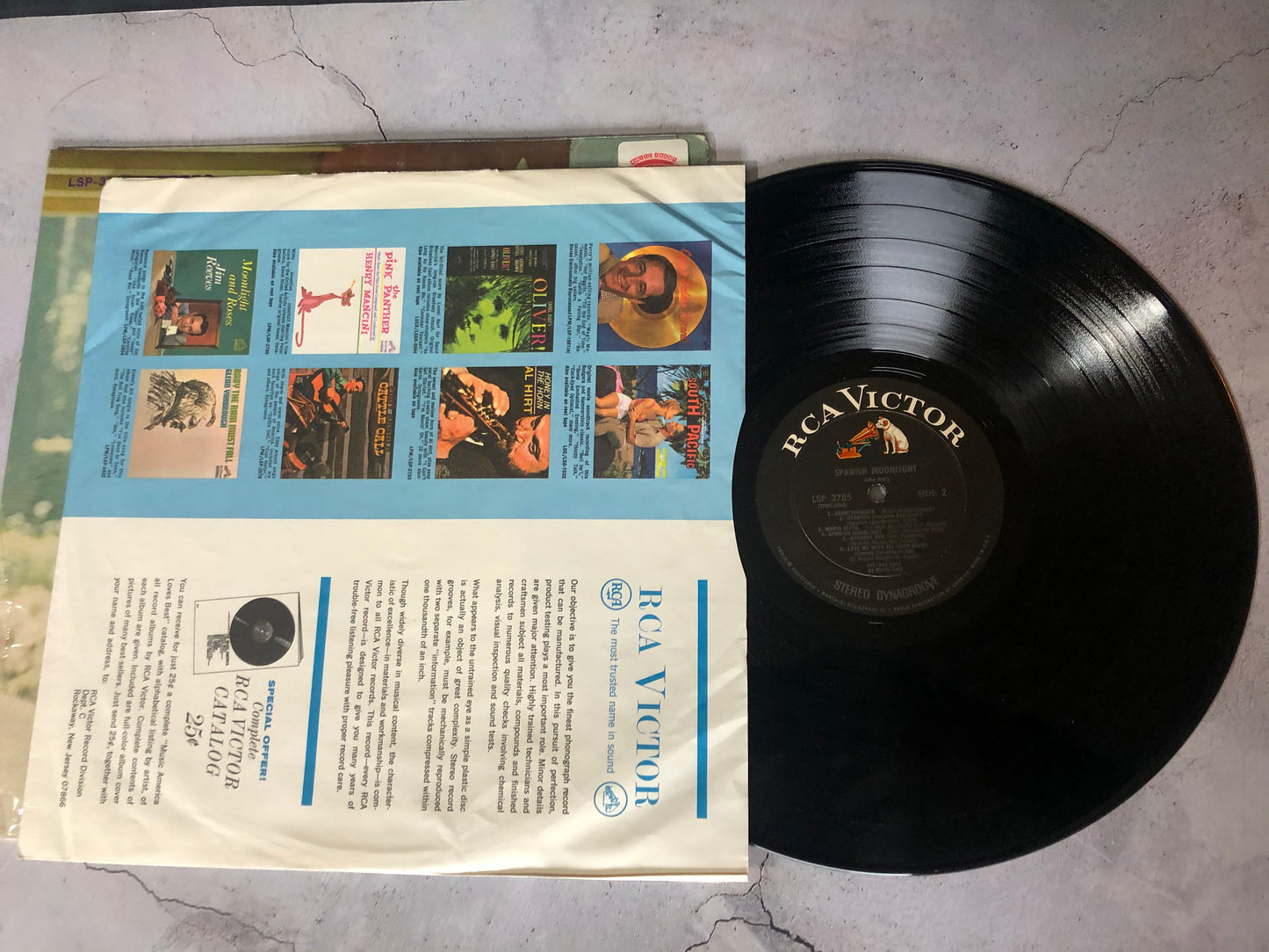 1967 RCA Victor Dynagroove Recordings John Gary Spanish Moonlight Vinyl LP Record Album Vinyl