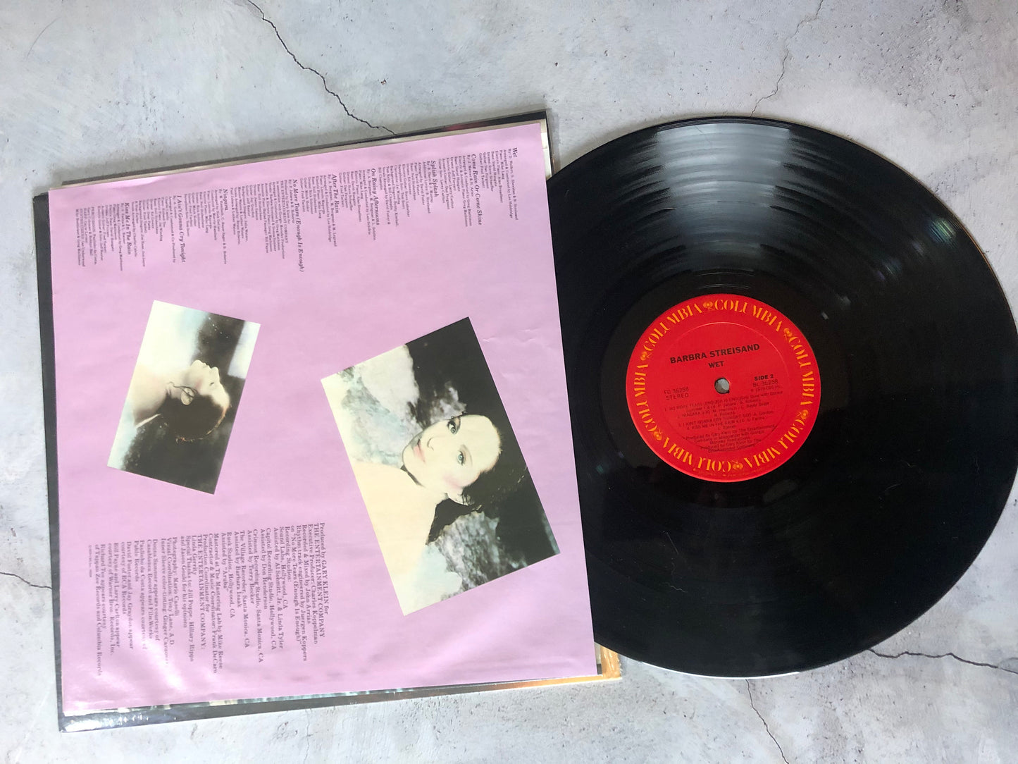 1979 Columbia Records Barbra Streisand Wet Vinyl