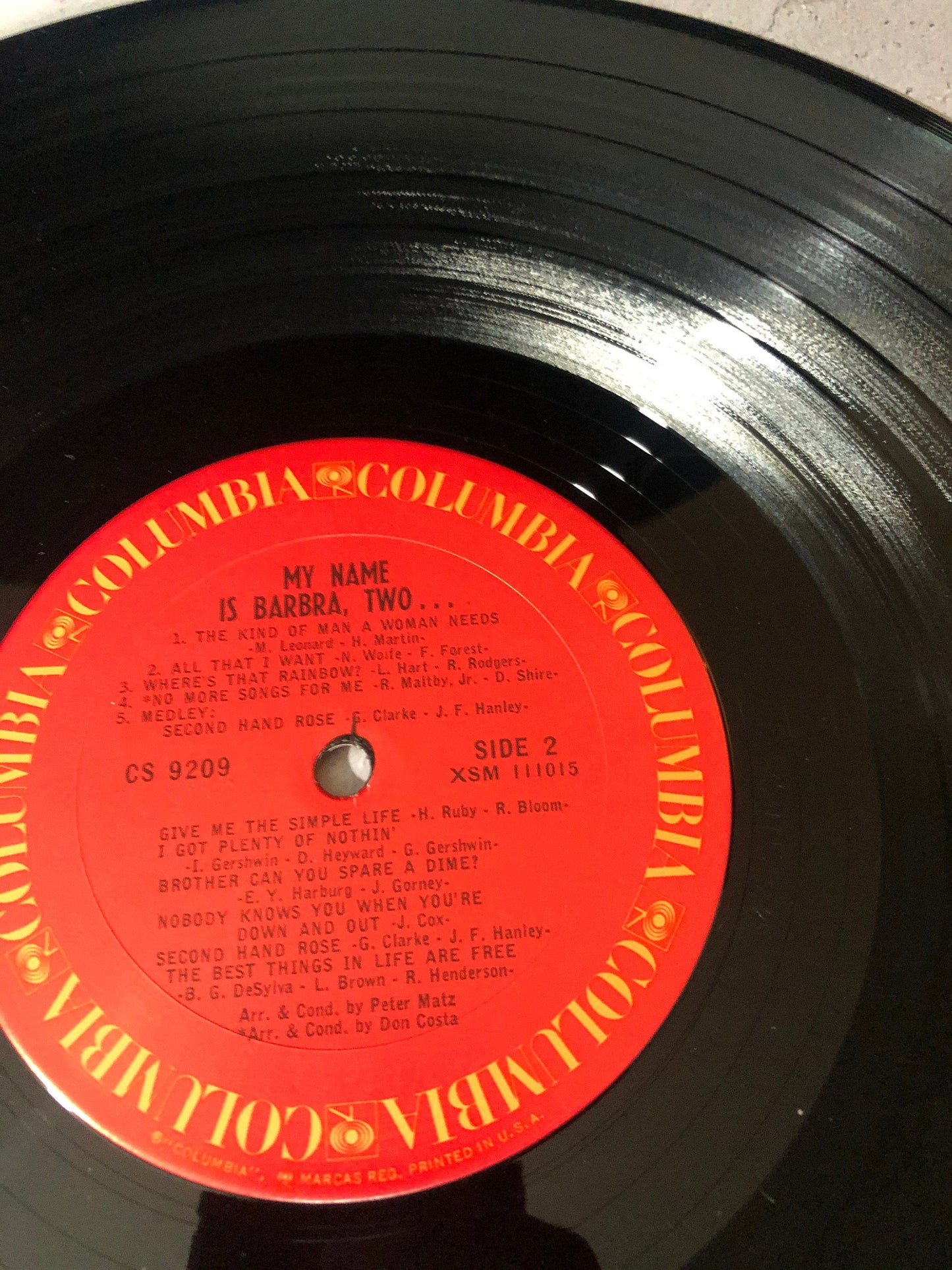 1965 Columbia Records Barbra Streisand My Name is Barbra Two Vinyl LP Record Album Vinyl