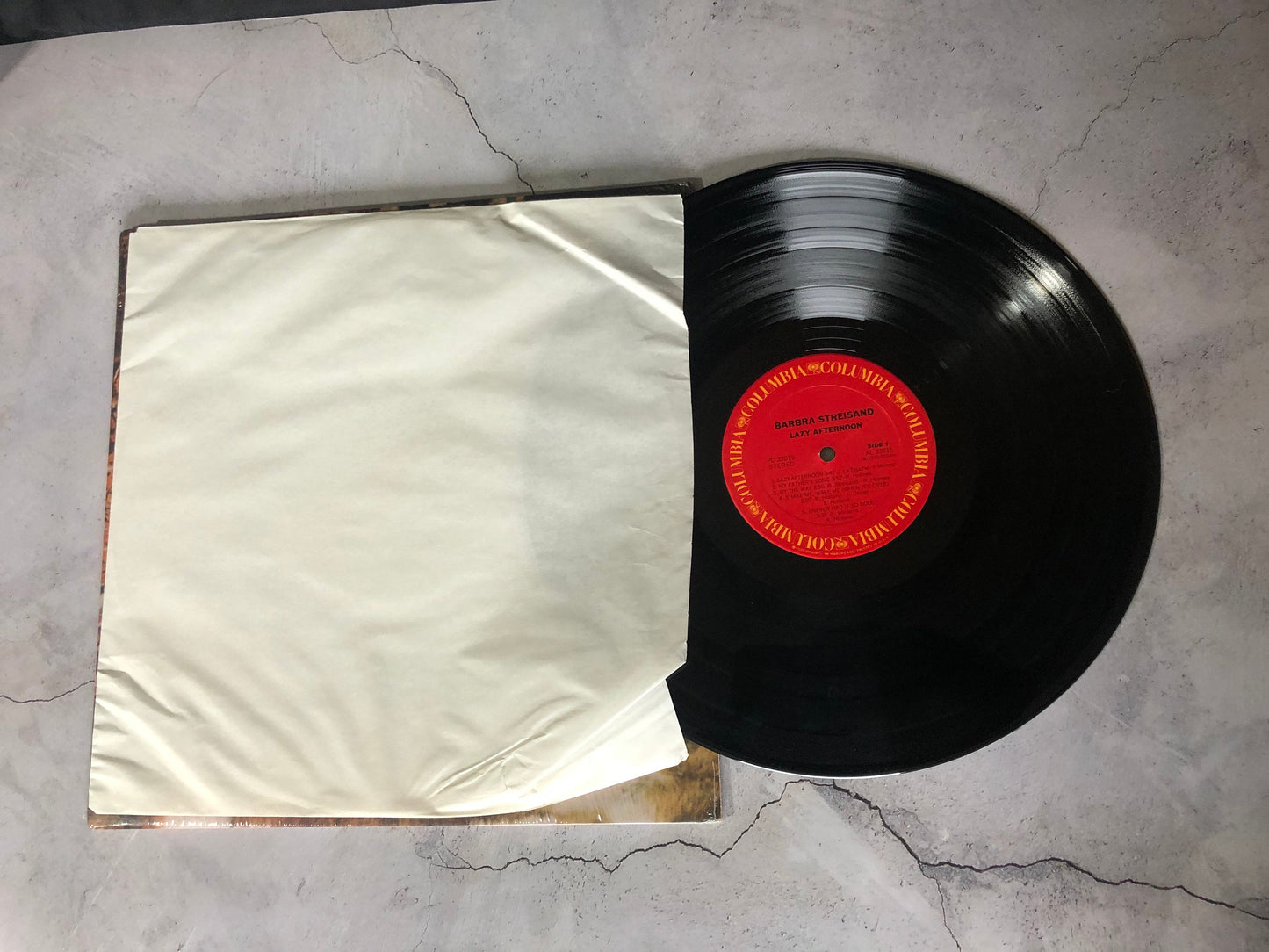 1975 Columbia Records Barbra Streisand Lazy Afternoon Vinyl Record Album Vinyl