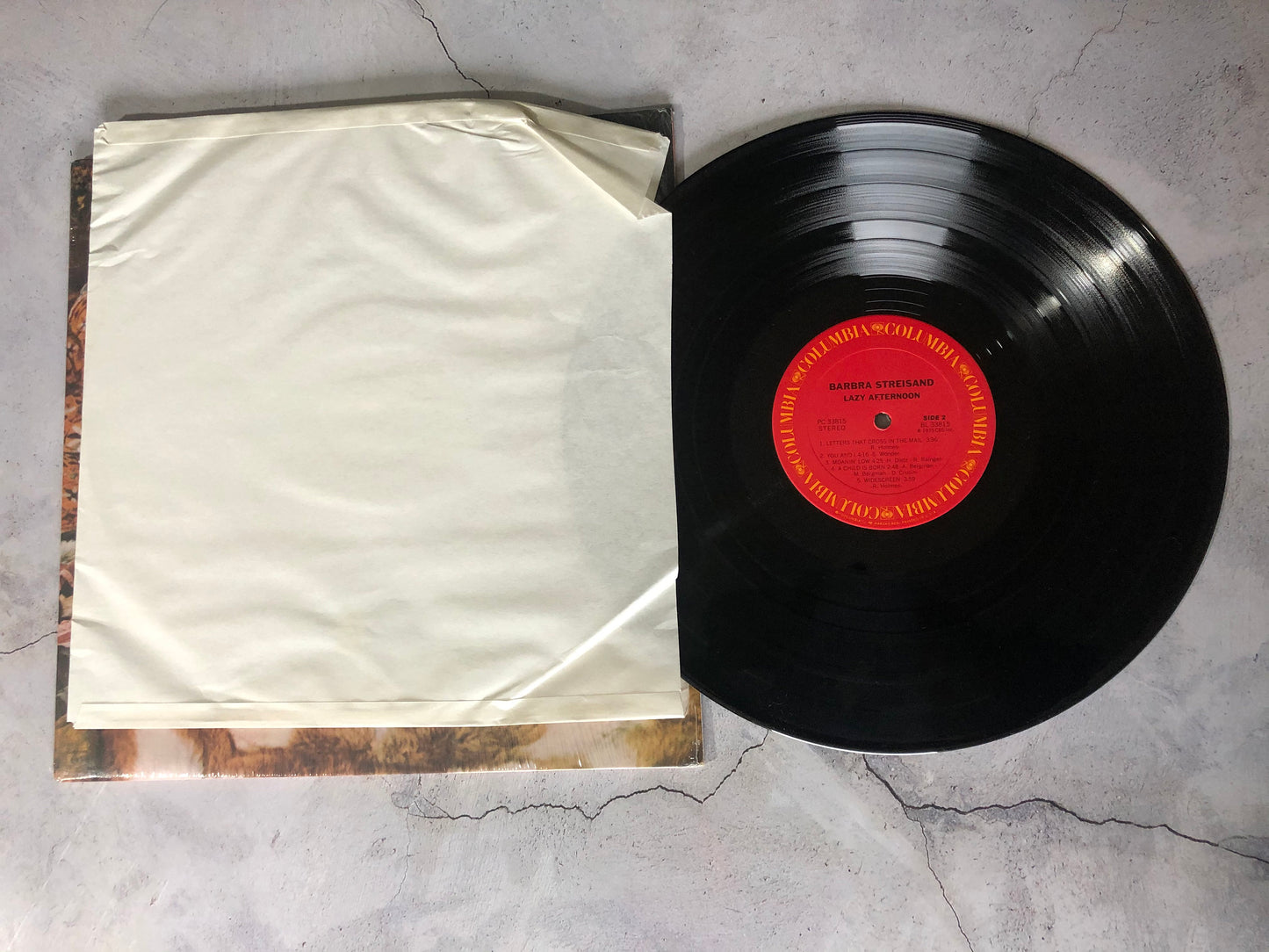 1975 Columbia Records Barbra Streisand Lazy Afternoon Vinyl Record Album Vinyl