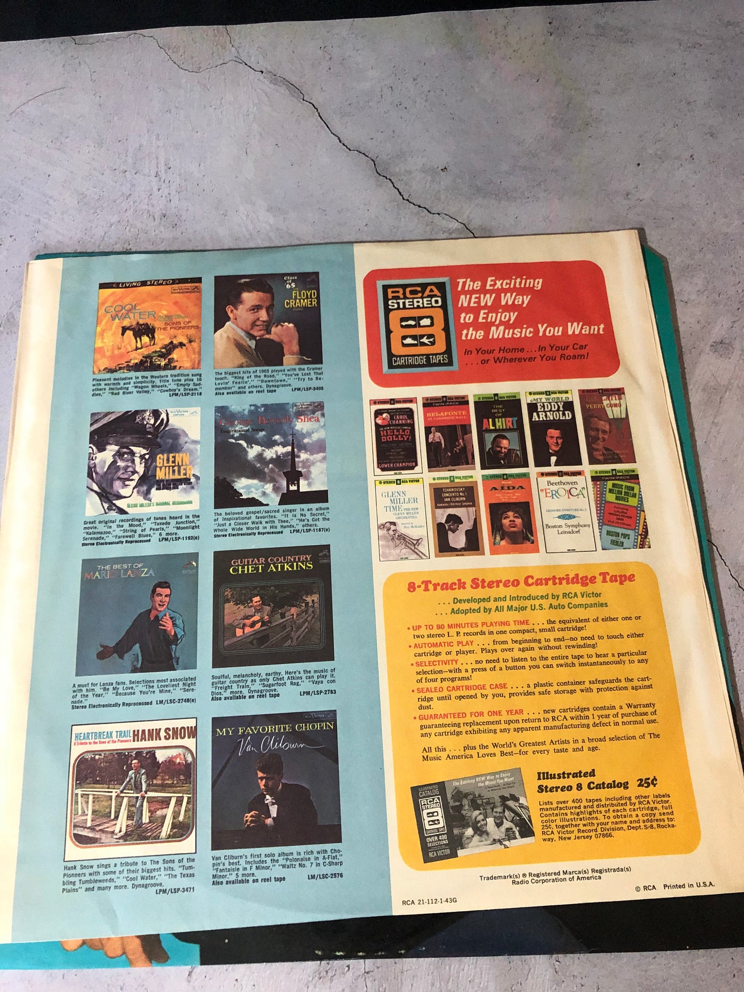 1967 RCA Victor Dynagroove Recording John Gary Especially For You Record Album Vinyl SIGNED