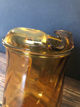 Load image into Gallery viewer, Bartlett Collins Amber Glass Pitcher Swirl Pattern
