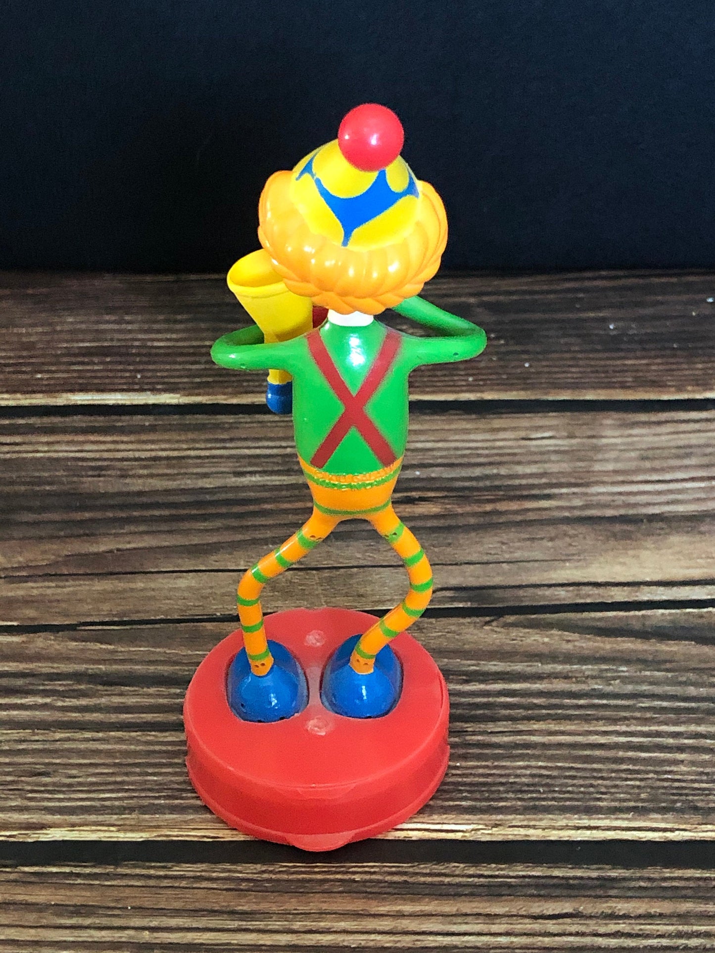 Vintage Kid Galaxy Bendos Figurine Clown with Horn Toots Clown Style #007, Bendos Action Figure Clown