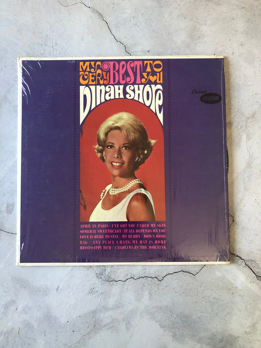 1964 Capitol Custom My Very Best To You Dinah Shore 12" Mono Vinyl Record LP 1960s