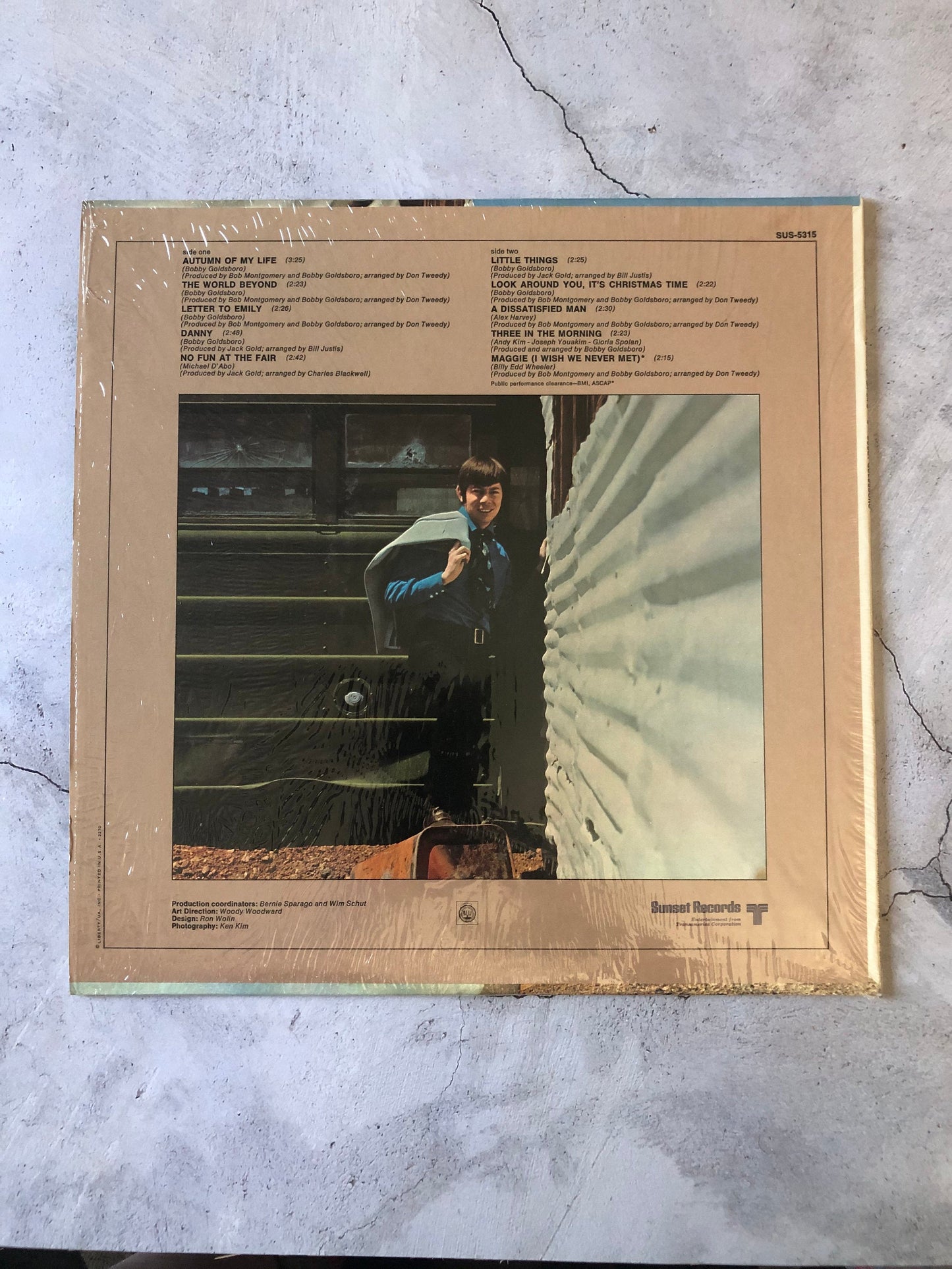 1970 Sunset Records Bobby Goldsboro Autumn Of My Life SUS-5315 LP Vinyl