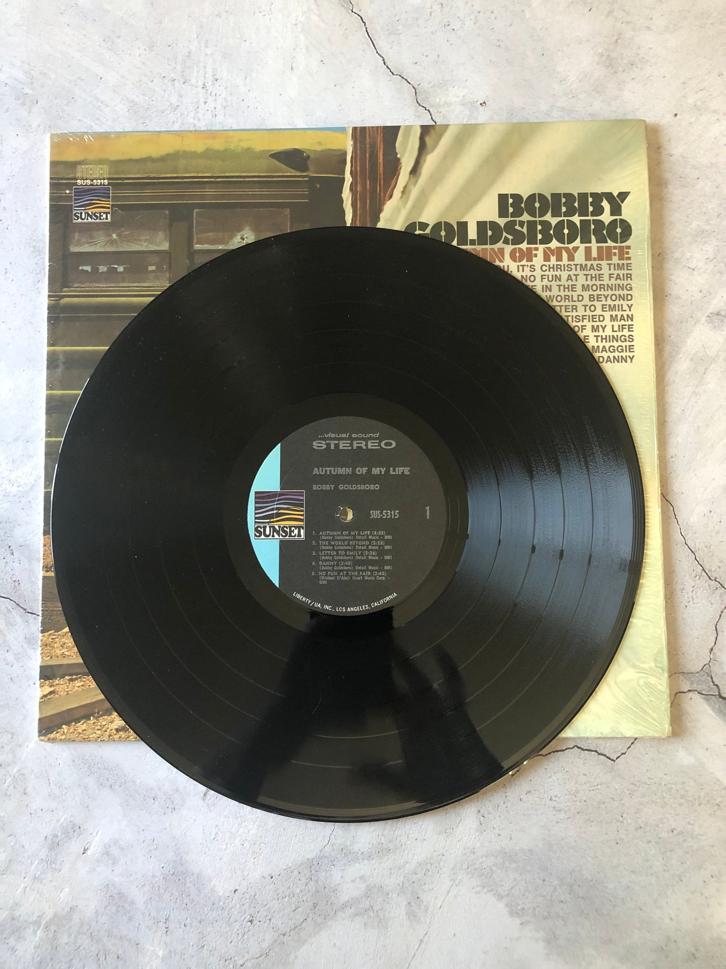 1970 Sunset Records Bobby Goldsboro Autumn Of My Life SUS-5315 LP Vinyl