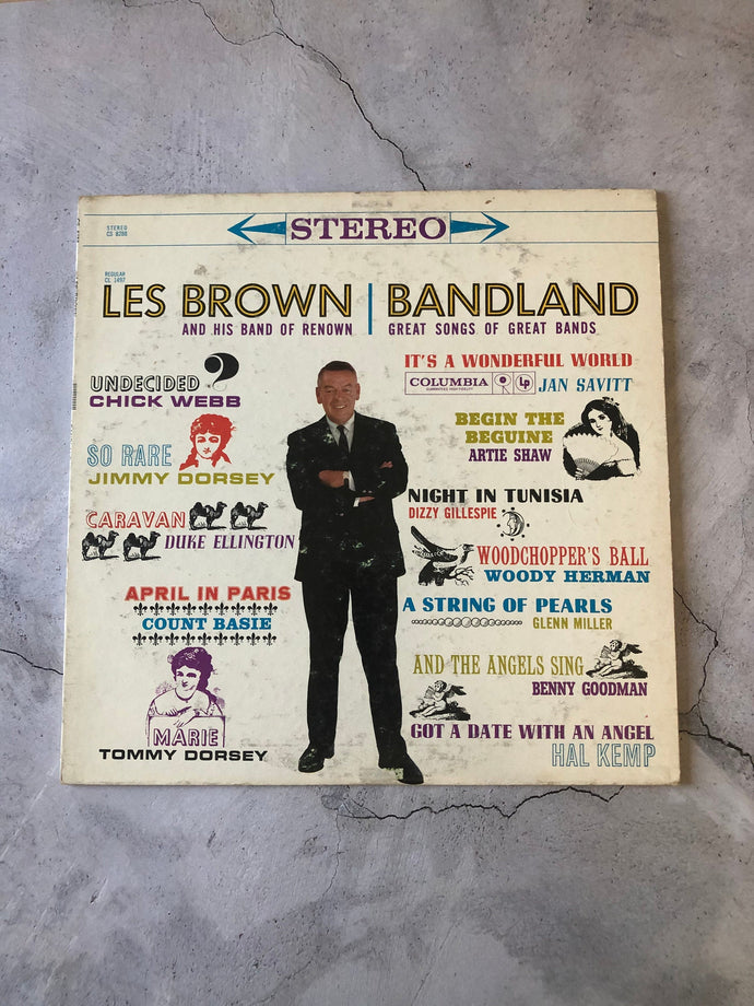 1960 Columbia Les Brown And His Band Of Renown Bandland (Great Songs Of Great Bands) CS 8288 LP Vinyl Album Stereo