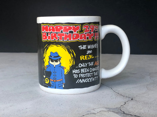 Contenova B29 Collection Coffee Mug, "Happy 29th Birthday!!"