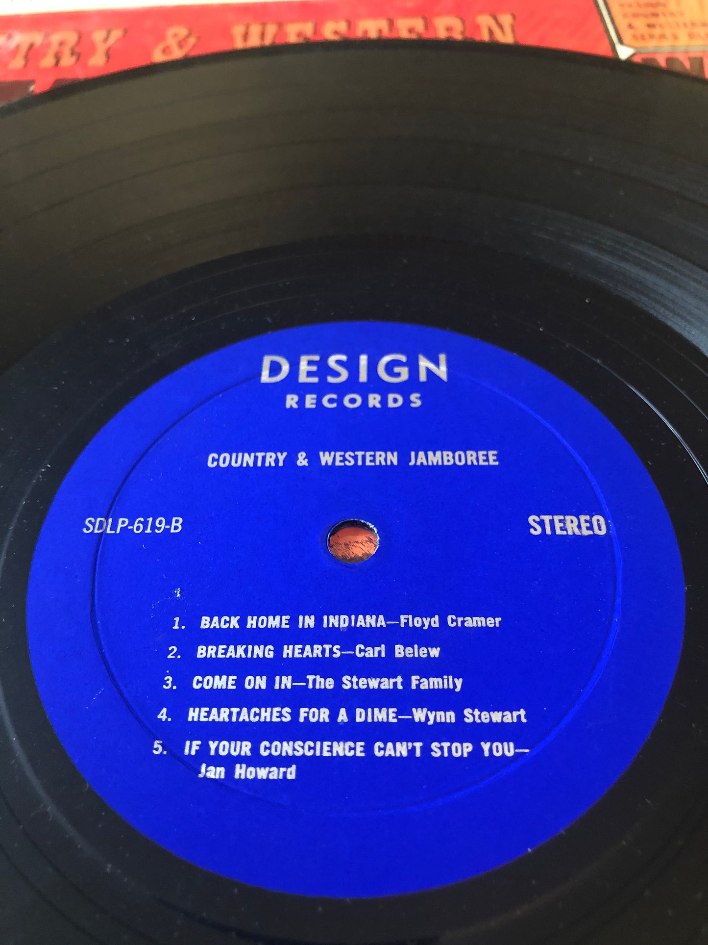 1962 Design Various Country & Western Jamboree DLP-619 LP Vinyl Album Stereo