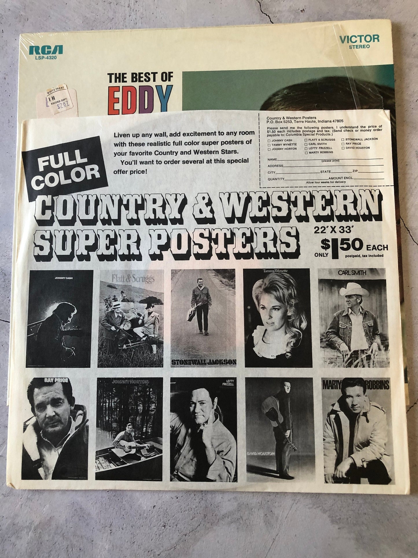 1967 RCA Victor Eddy Arnold The Best Of Eddy Arnold Vol. 2 LSP-4320 LP Vinyl Album Stereo