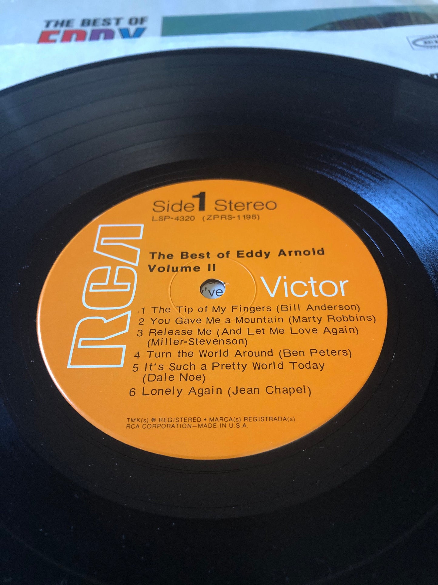 1967 RCA Victor Eddy Arnold The Best Of Eddy Arnold Vol. 2 LSP-4320 LP Vinyl Album Stereo