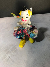 Load image into Gallery viewer, Vintage Hecho En Mexico Rare Paper Mache Clown Figurine with Birds
