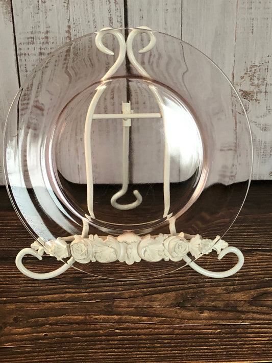 Blush Pink Vintage Depression Glass Salad or Dessert Plates, Pink Glass Luncheon Plates, Three Pink Glass Plates (sold separate)