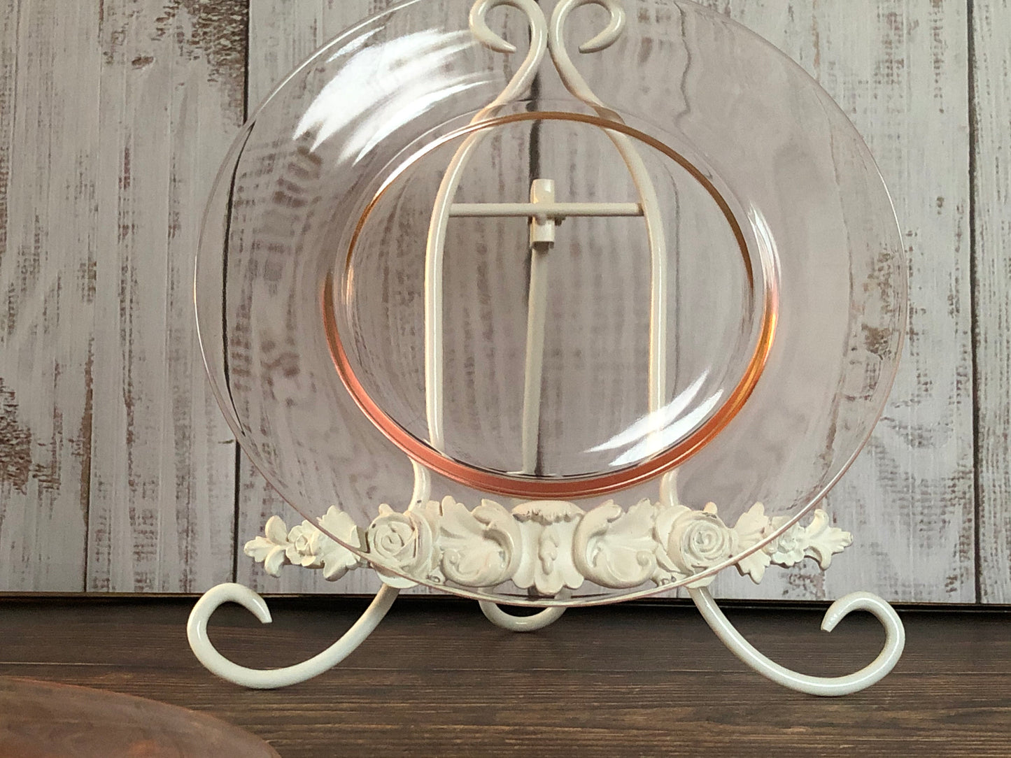 Blush Pink Vintage Depression Glass Salad or Dessert Plates, Pink Glass Luncheon Plates, Three Pink Glass Plates (sold separate)