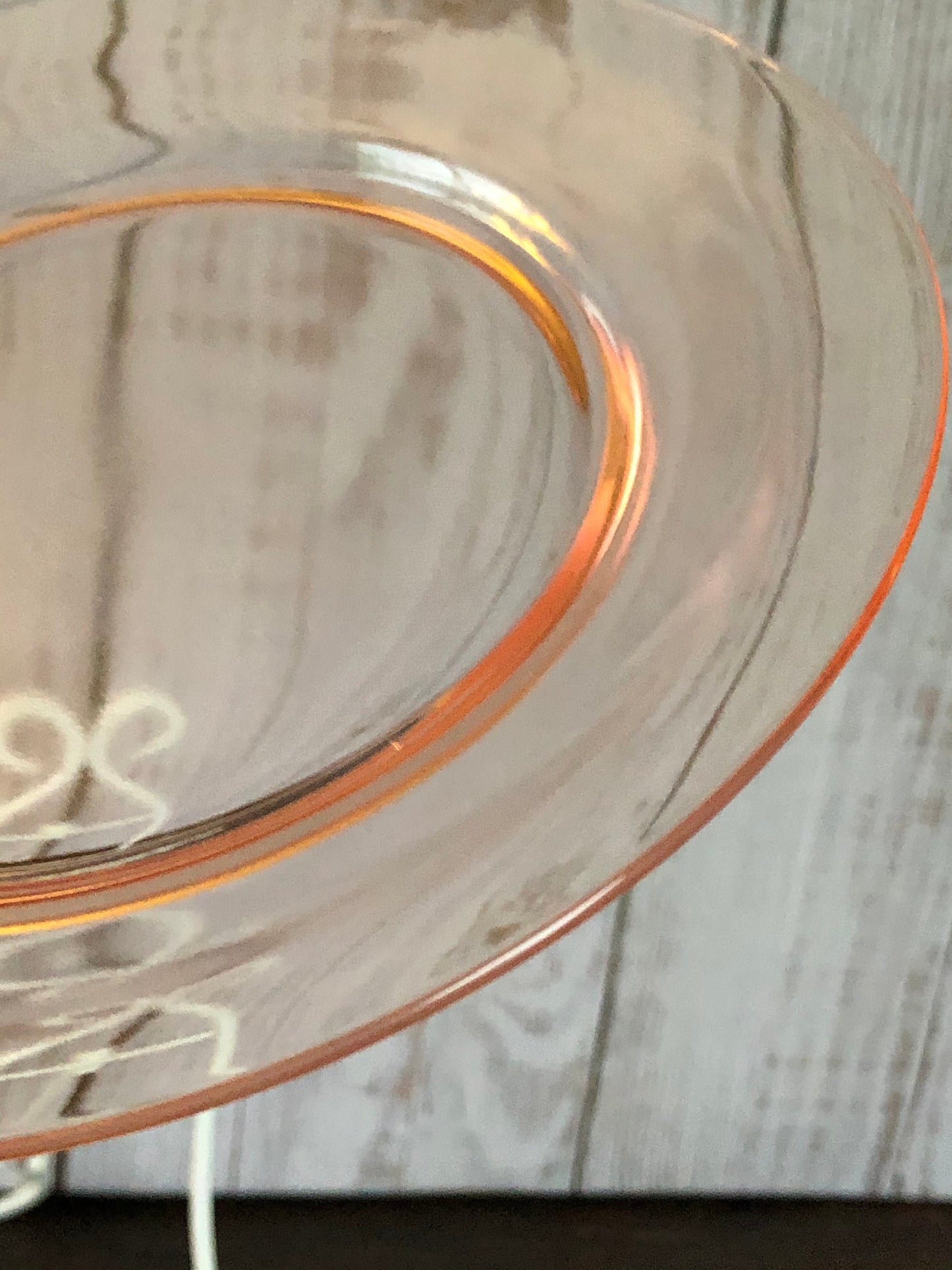 Blush Pink Vintage Depression Glass Salad or Dessert Plates, Pink Glass Luncheon Plates, Three Pink Glass Plates (sold separate)