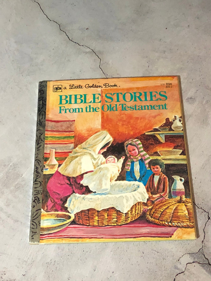 Bible Stories From The Old Testament A Little Golden Book Copyright 1977 3rd Reprint 1980 409-2