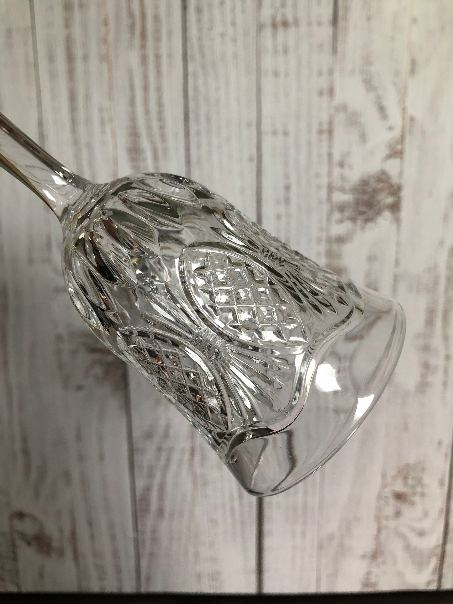 Crystal Cut Leaded Glass Bell, Crystal Dinner Bell, Clear Crystal Glass Bell