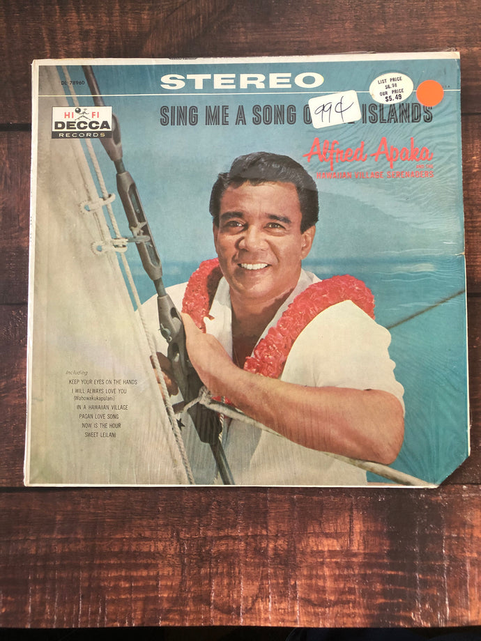 1960 Decca Alfred Apaka Sing me a Song of the Islands DL-78960