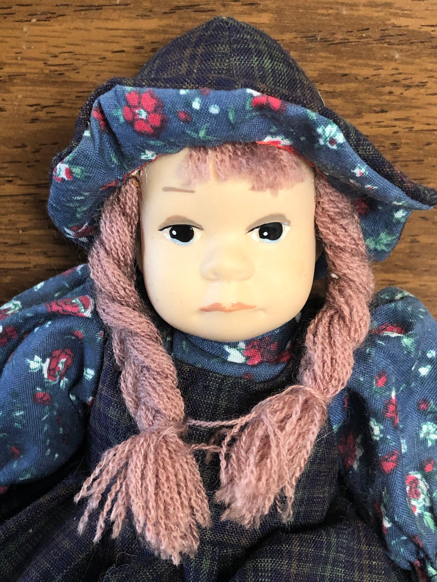 Vintage Americana Collection "Lilly" Porcelain Doll by Goffa International, Hand Painted Doll