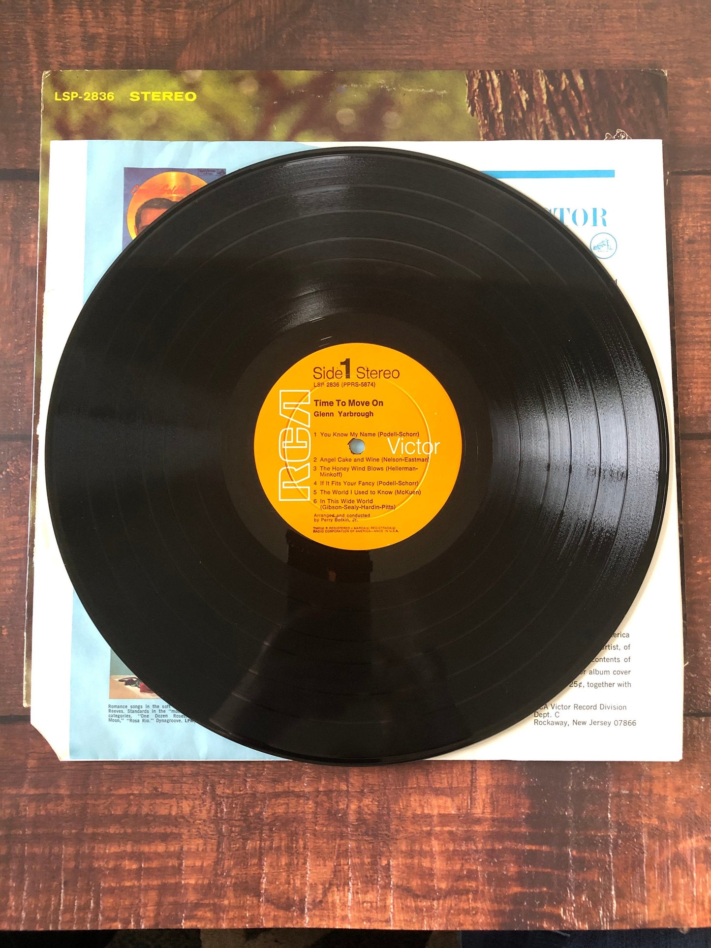 1964 RCA Victor Glenn Yarbrough Time to Move On LSP-2836