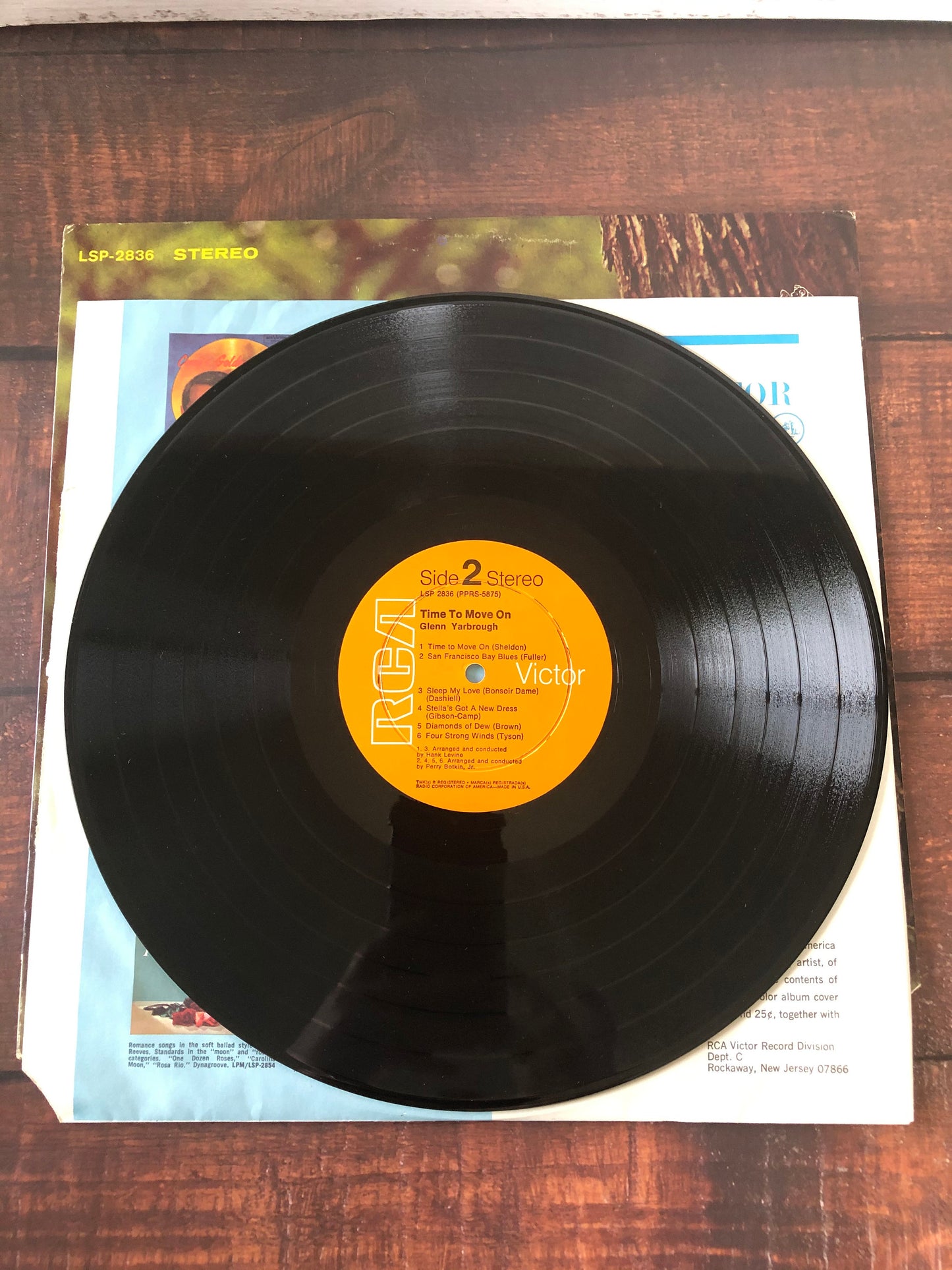 1964 RCA Victor Glenn Yarbrough Time to Move On LSP-2836