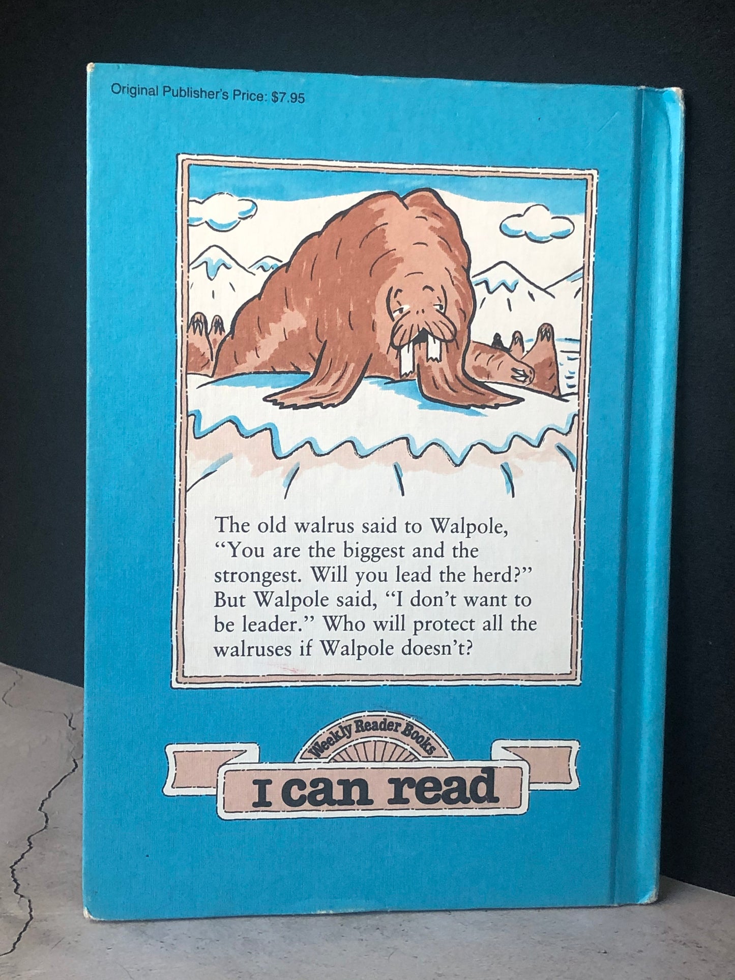1977 Walpole By Syd Hoff, An Early I Can Read Book, First Printing, Walrus Book