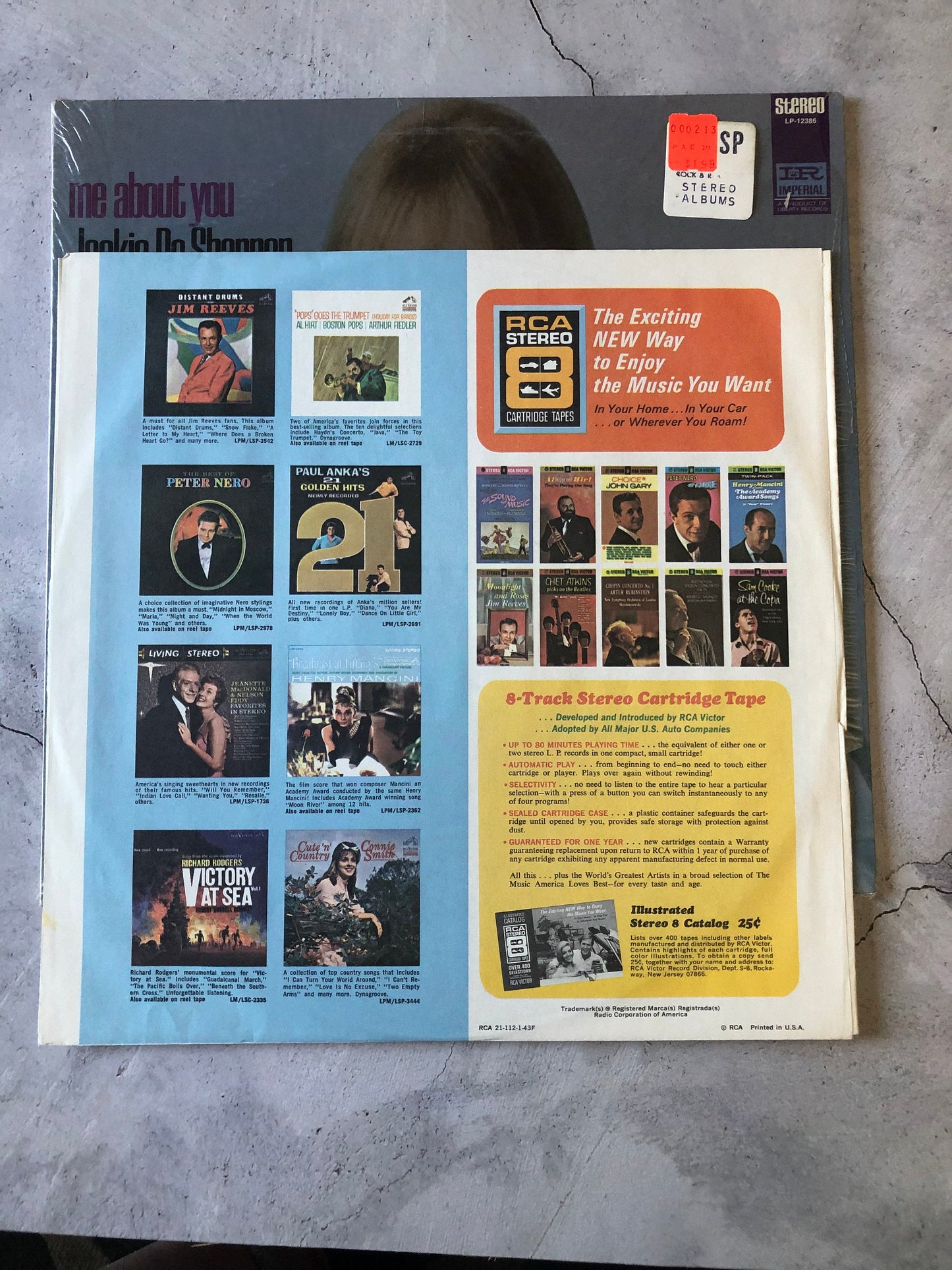 1968 Imperial Jackie DeShannon Me About You Vinyl Record LP Stereo LP-12386