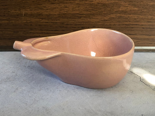 MCM 1940s Red Wing Pottery Pink Pear Shaped Dish