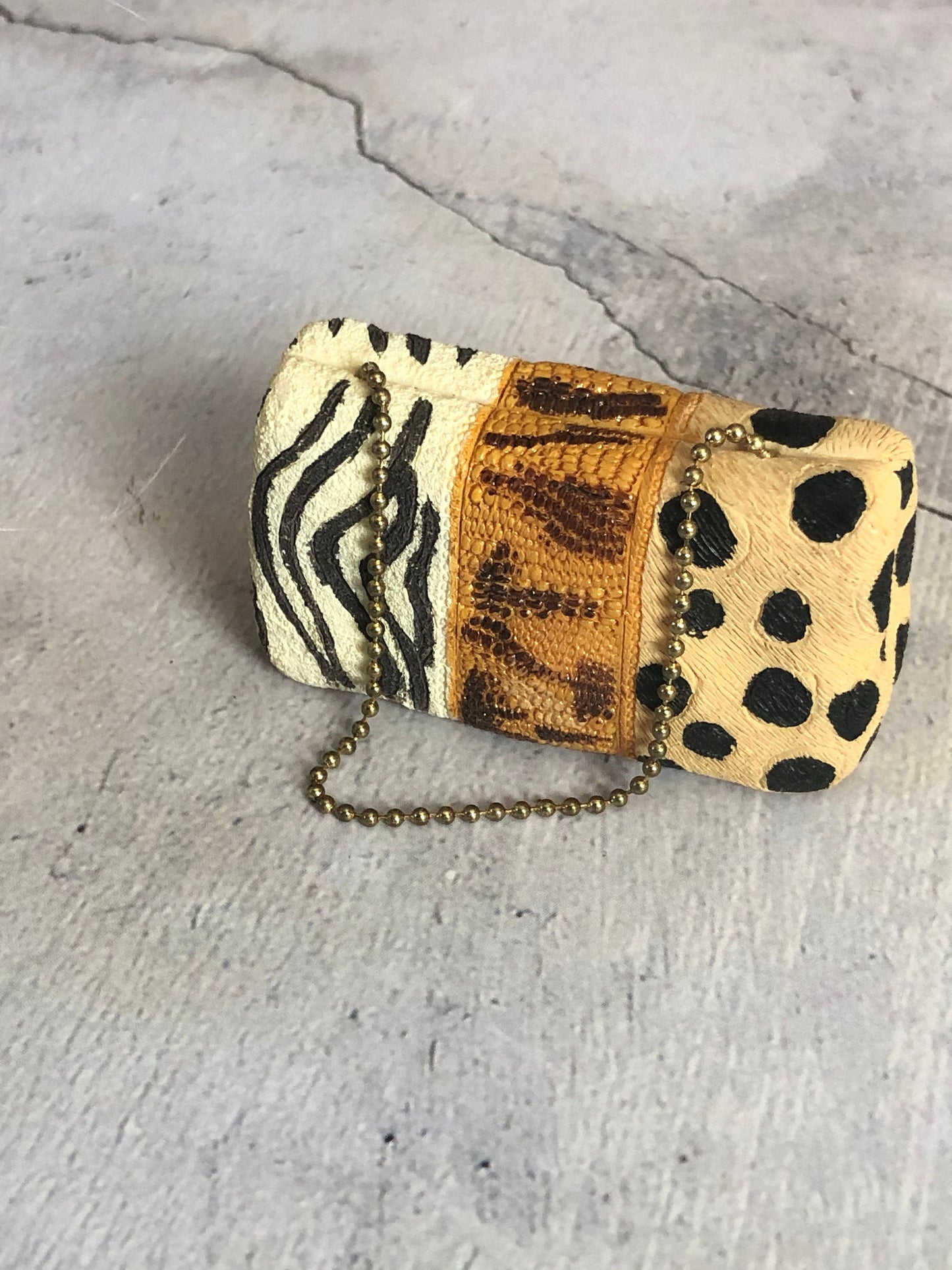 Lot of Four Ceramic Handbag Purses, Ceramic Purse Shaped Figurine, Decorative Ceramic Handbag Purses