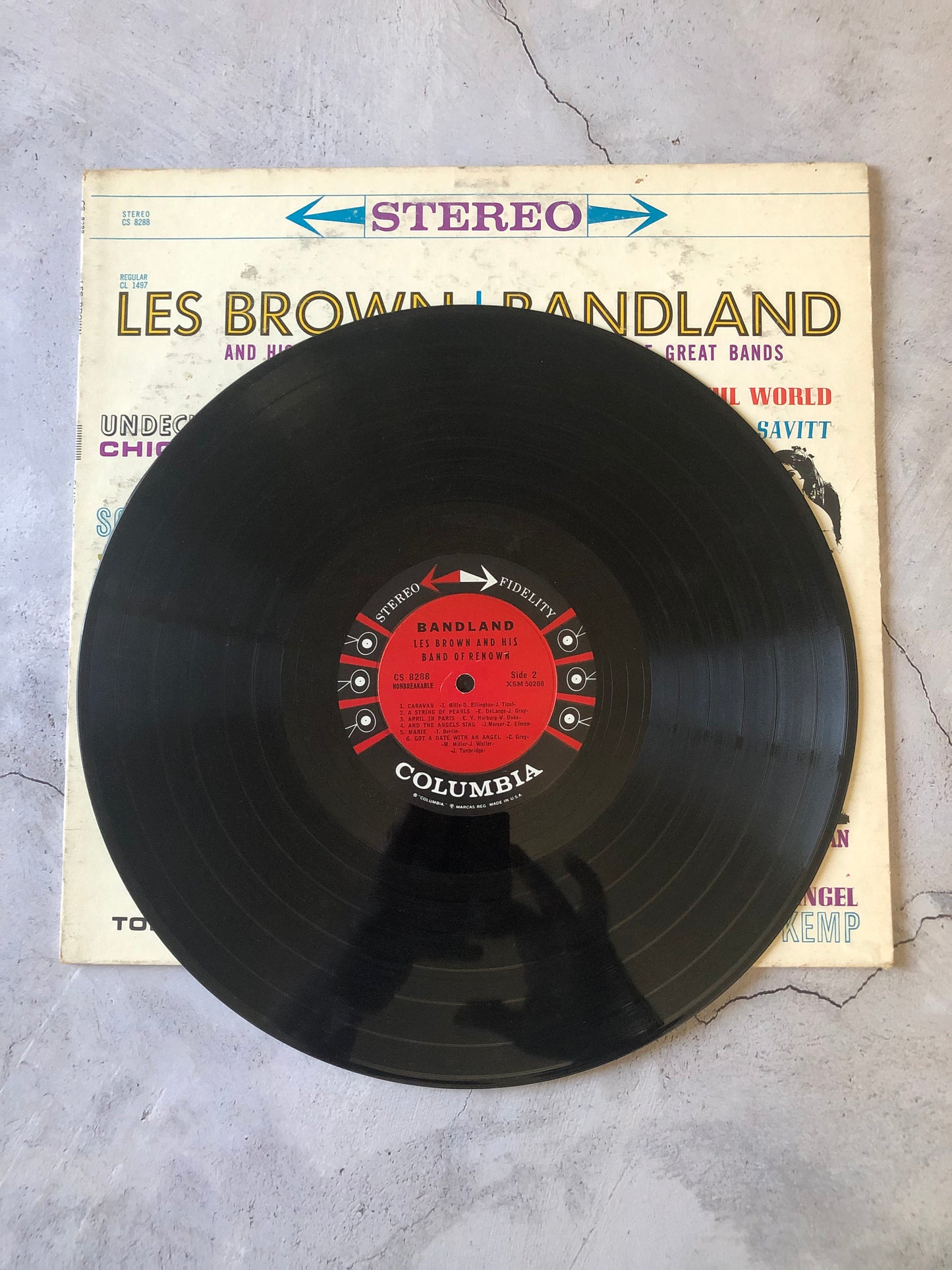 1960 Columbia Les Brown And His Band Of Renown Bandland (Great Songs Of Great Bands) CS 8288 LP Vinyl Album Stereo