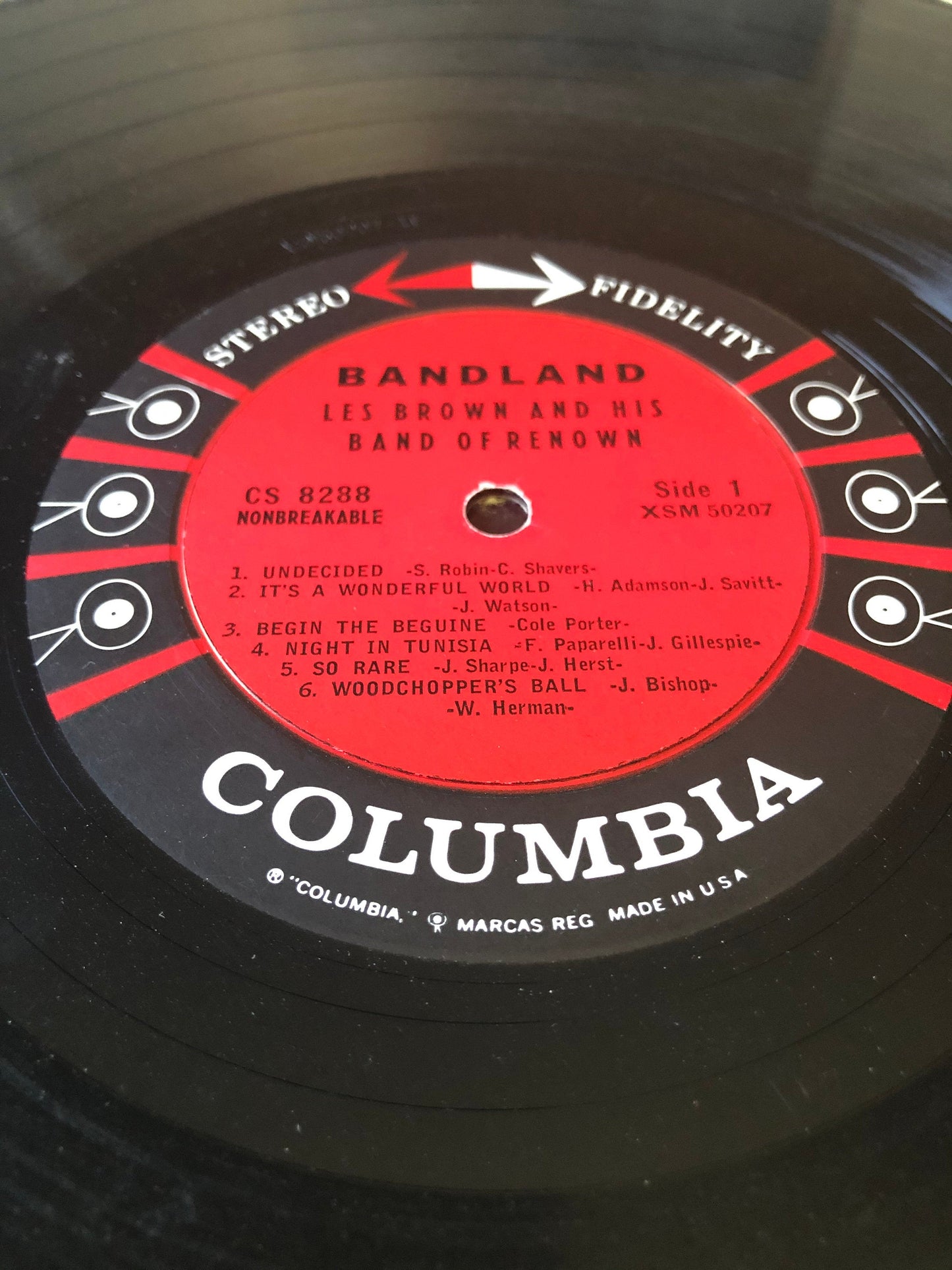 1960 Columbia Les Brown And His Band Of Renown Bandland (Great Songs Of Great Bands) CS 8288 LP Vinyl Album Stereo