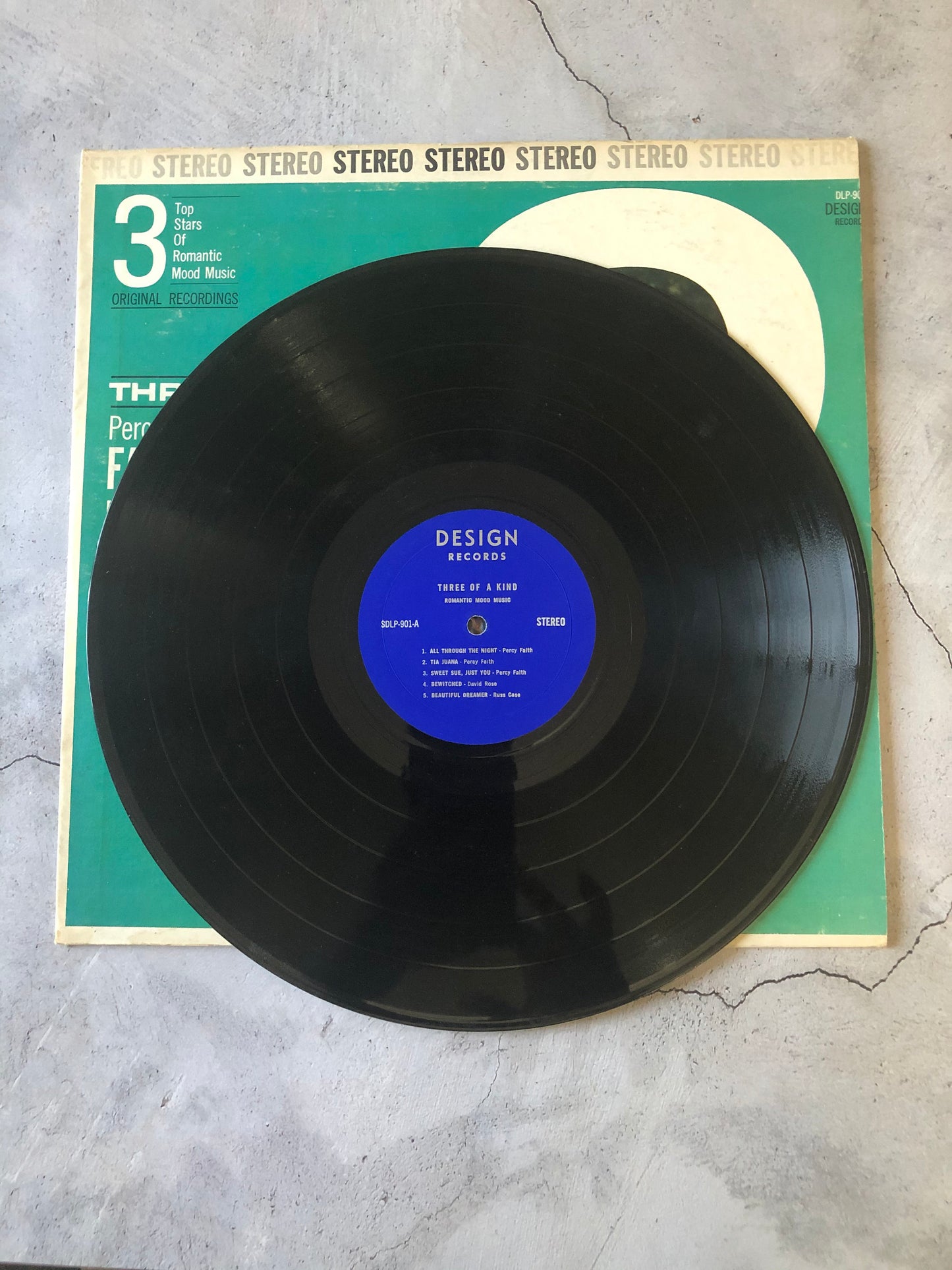 1964 Three Of A Kind Design Percy Faith/ David Rose/ Russ Case DLP-90 LP Vinyl Album Stereo