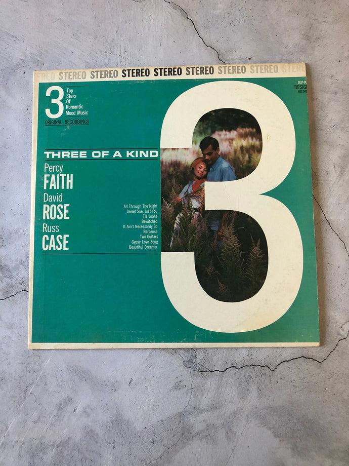1964 Three Of A Kind Design Percy Faith/ David Rose/ Russ Case DLP-90 LP Vinyl Album Stereo