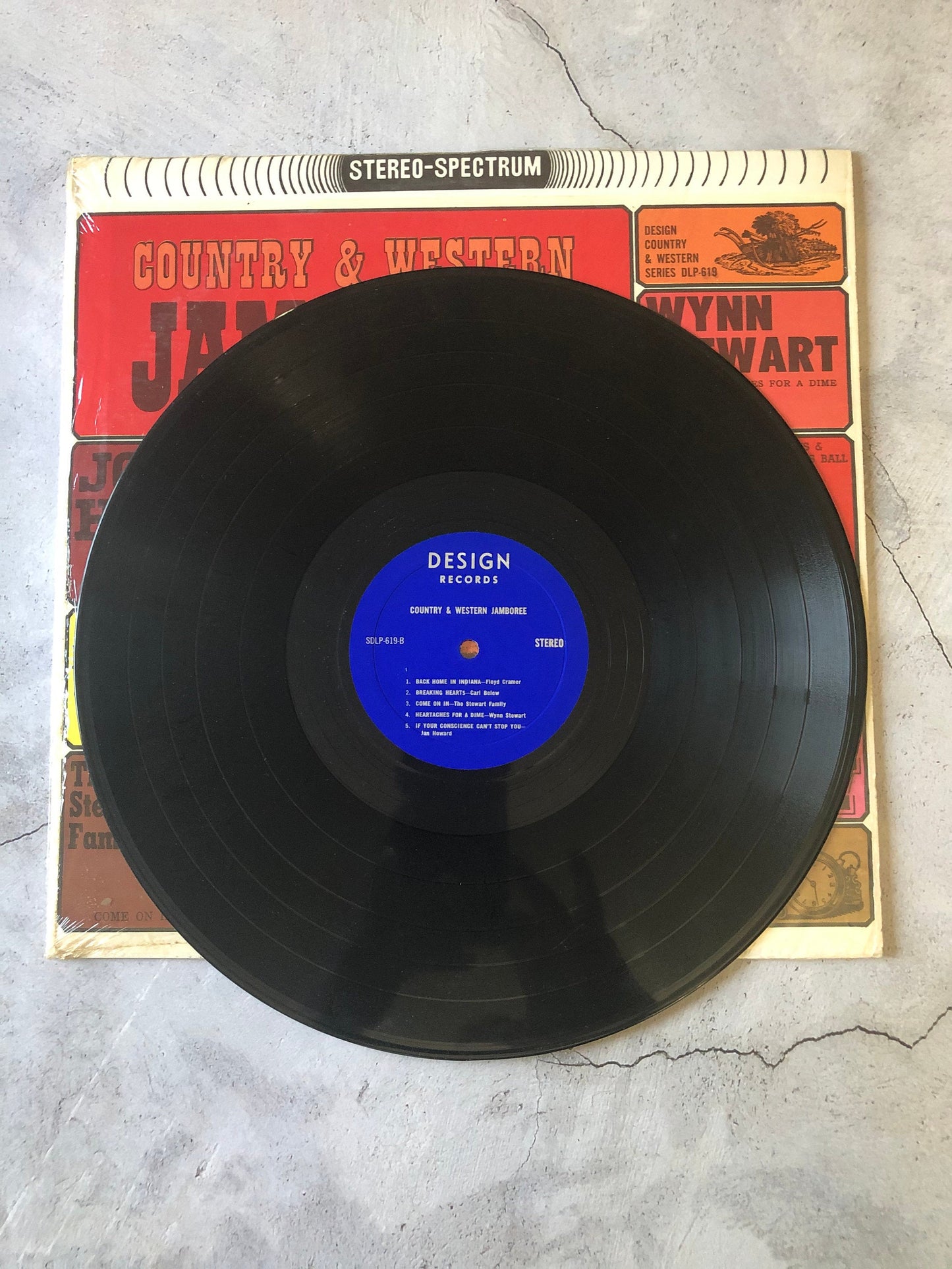 1962 Design Various Country & Western Jamboree DLP-619 LP Vinyl Album Stereo