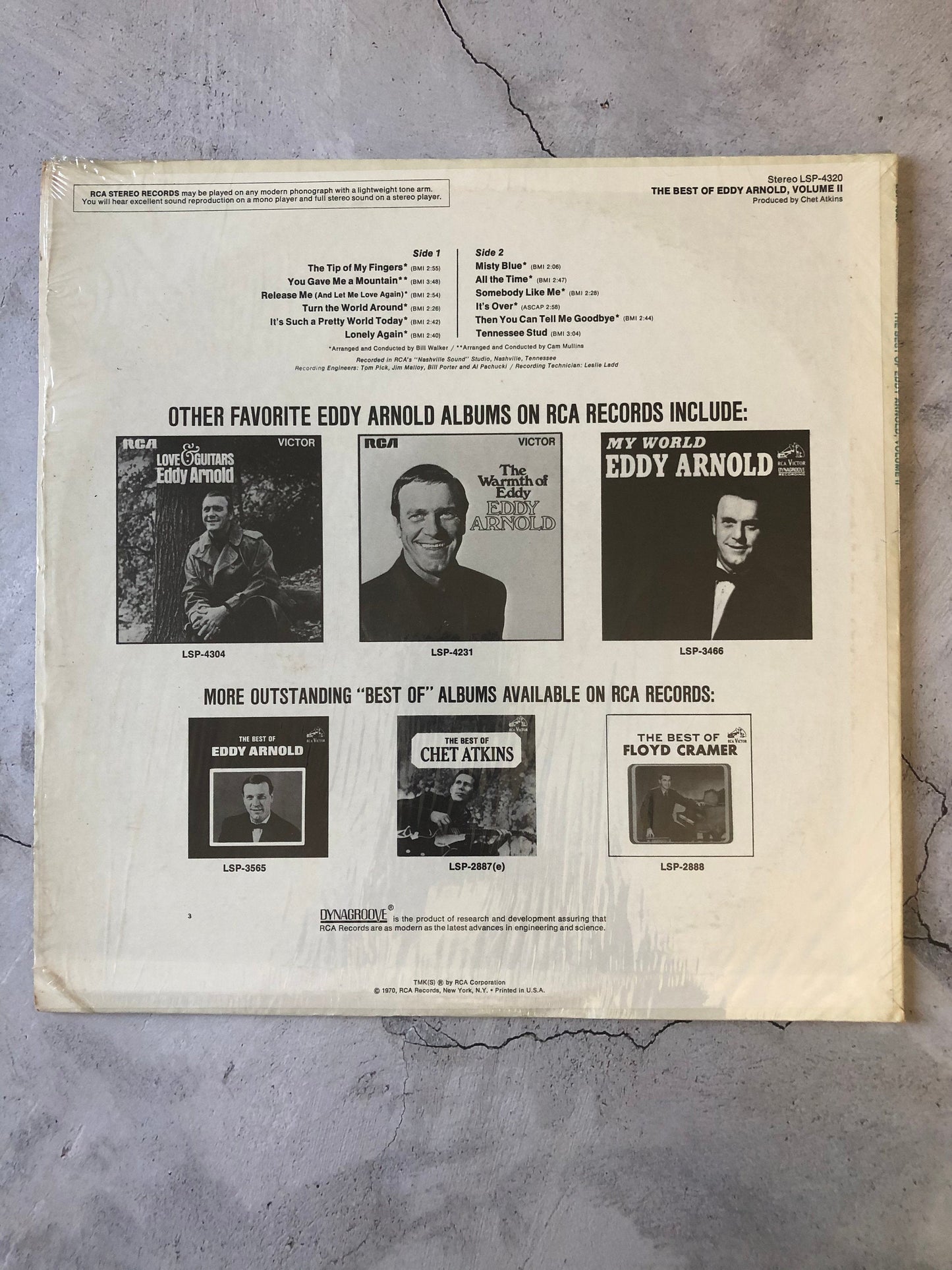 1967 RCA Victor Eddy Arnold The Best Of Eddy Arnold Vol. 2 LSP-4320 LP Vinyl Album Stereo