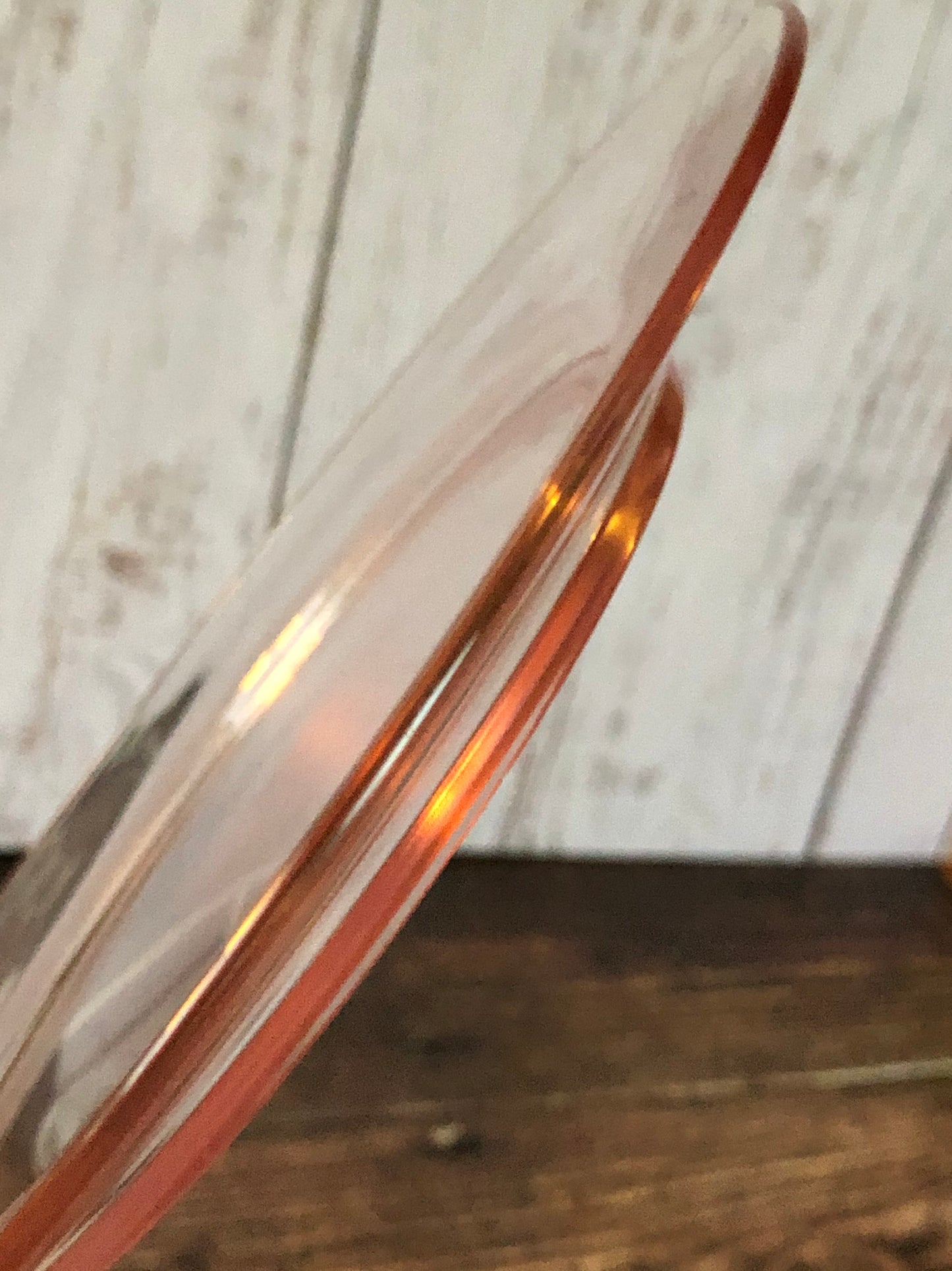 Blush Pink Vintage Depression Glass Salad or Dessert Plates, Pink Glass Luncheon Plates, Three Pink Glass Plates (sold separate)