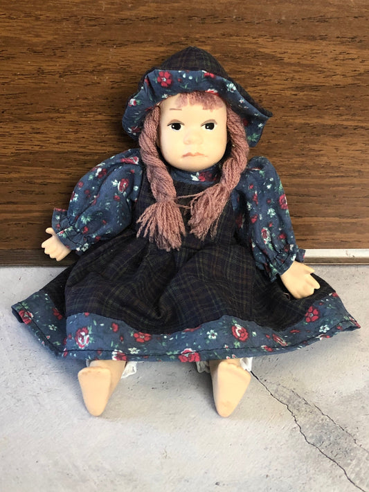 Vintage Americana Collection "Lilly" Porcelain Doll by Goffa International, Hand Painted Doll